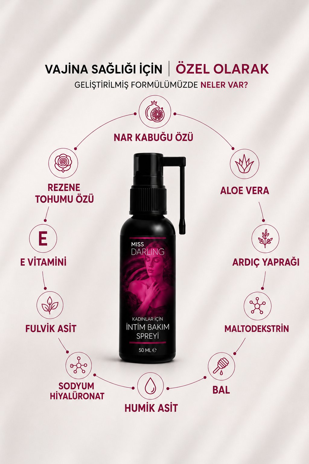 Miss Darling Kadınlara Özel Intim Sprey