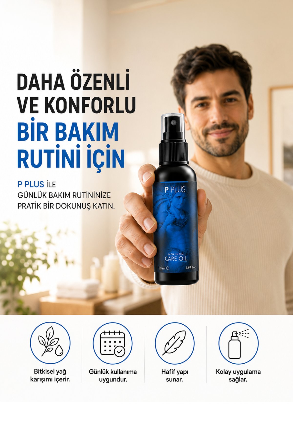 P Plus Erkek Bakım Yağı