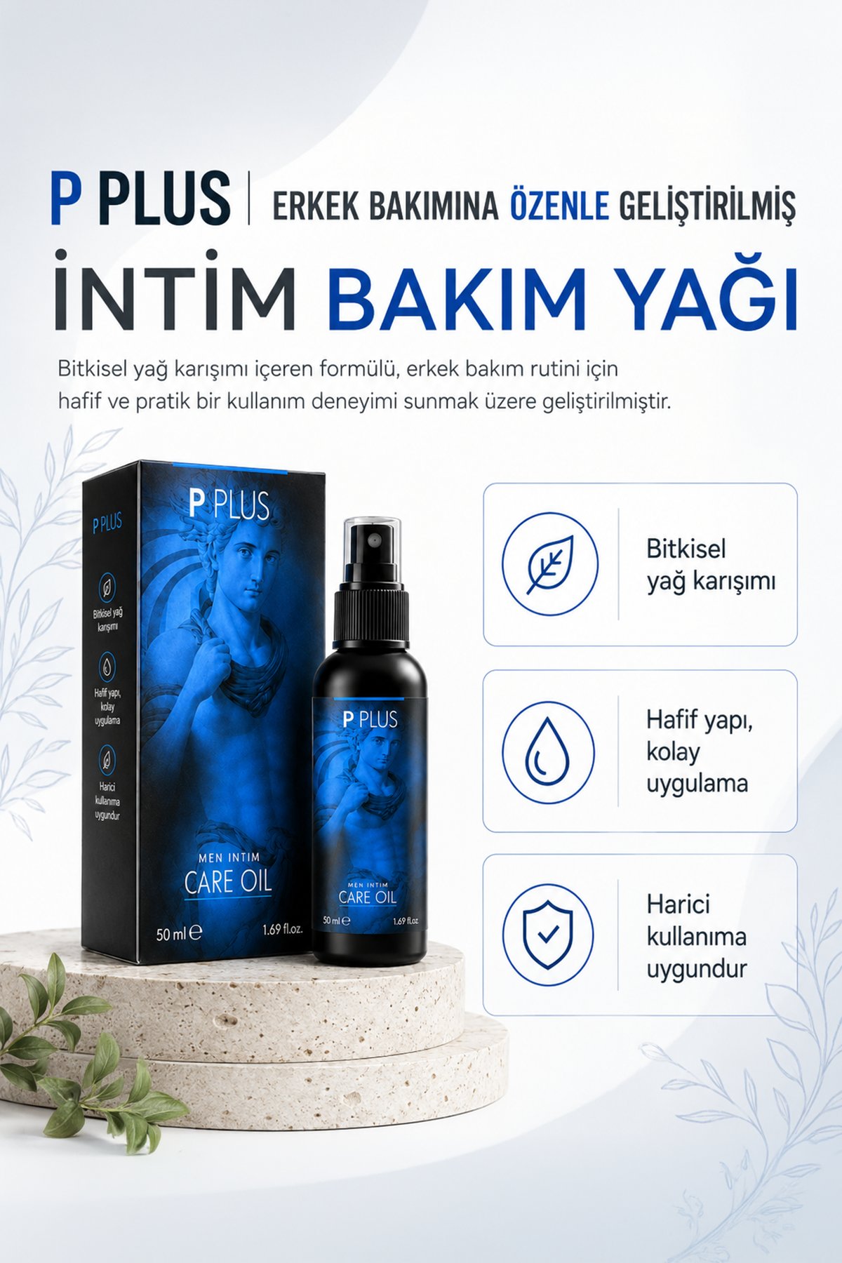 P Plus Erkek Bakım Yağı