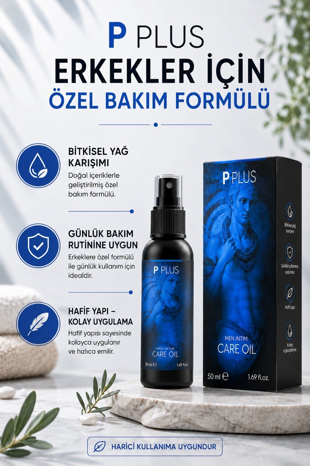 P Plus Erkek Bakım Yağı