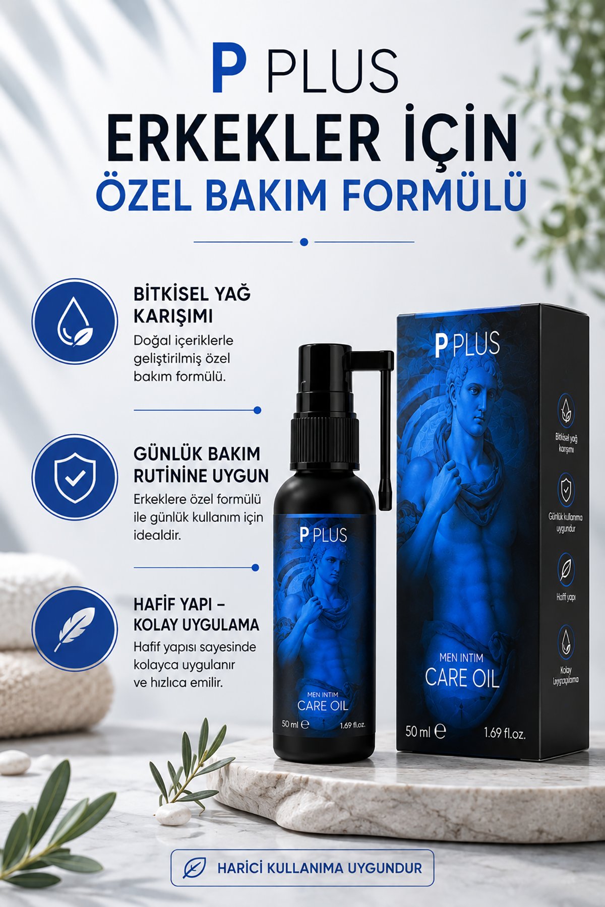 P Plus Erkek Bakım Yağı