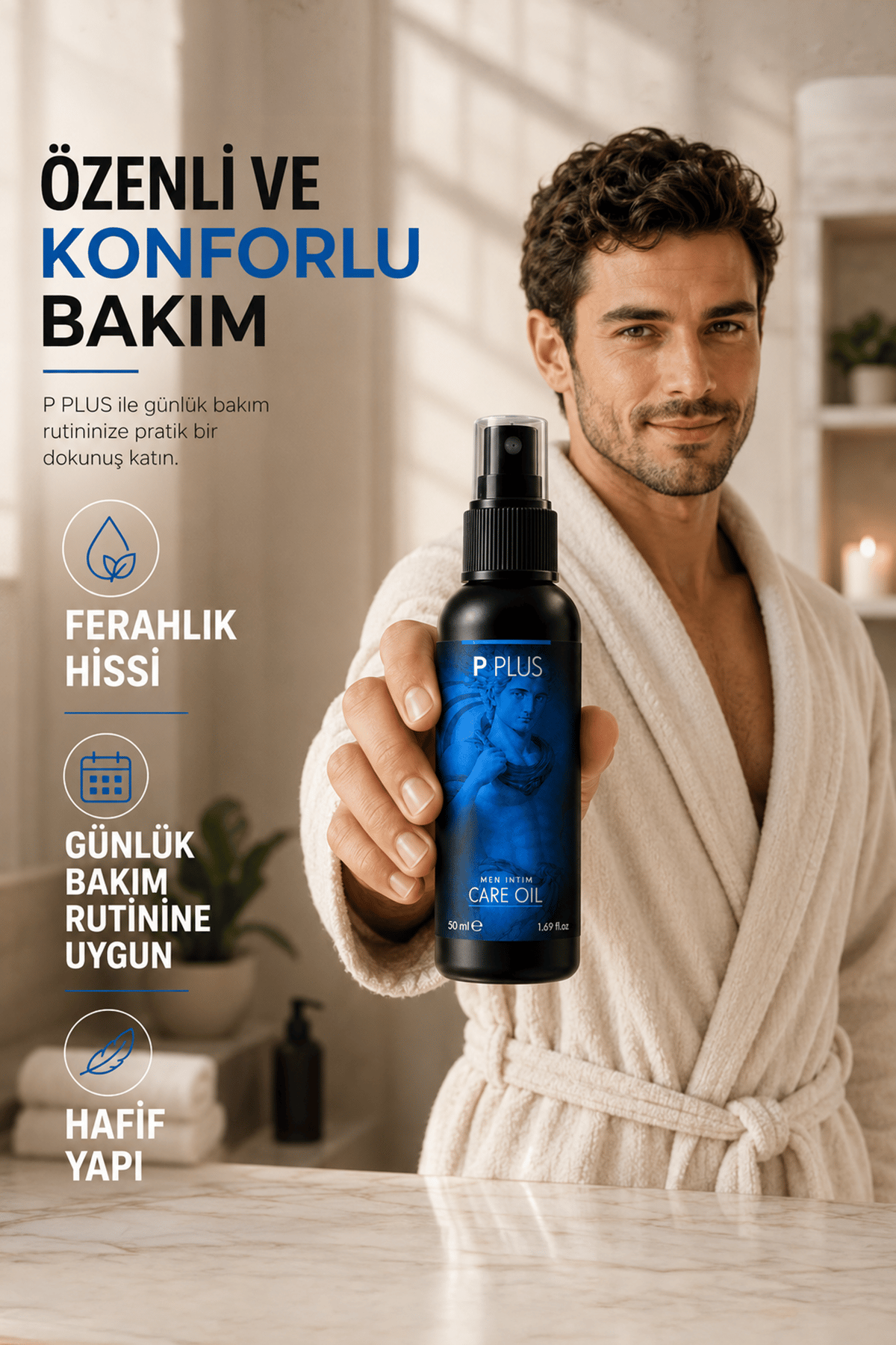 P Plus Erkek Bakım Yağı
