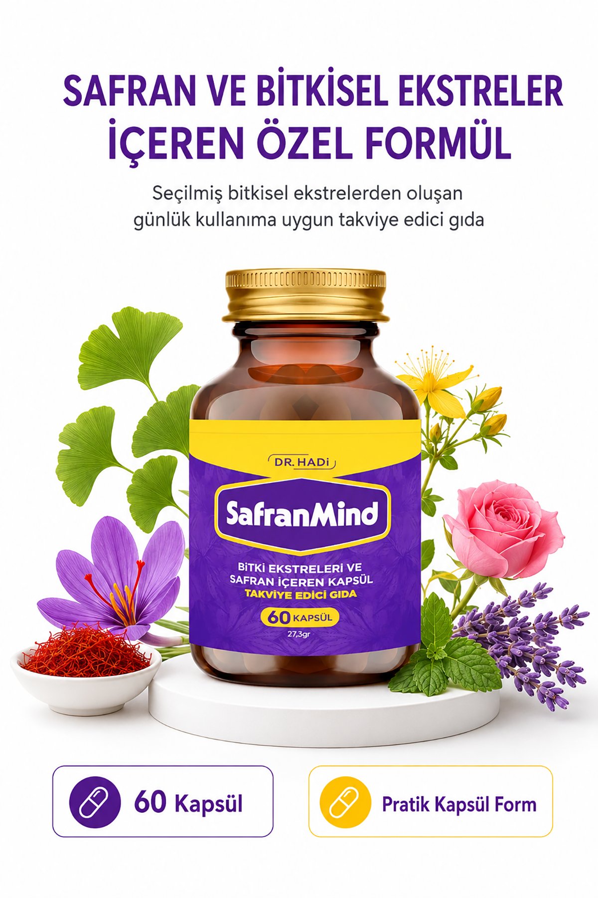 SafranMind 30 Kapsül 