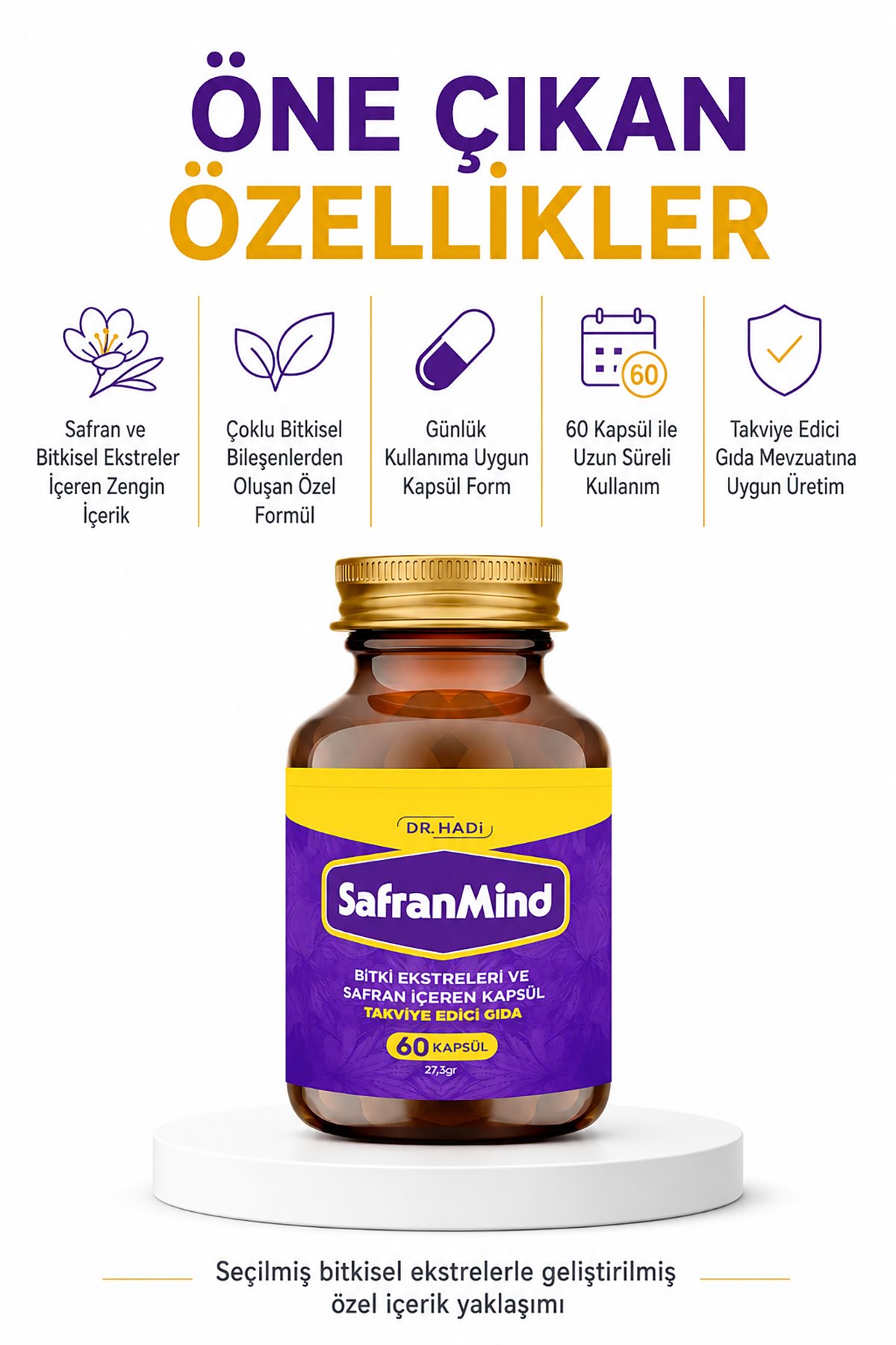 SafranMind 60 Kapsül 