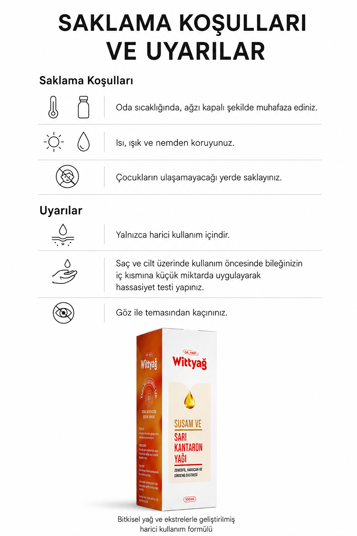 Wittyağ Bitkisel Masaj Yağı 