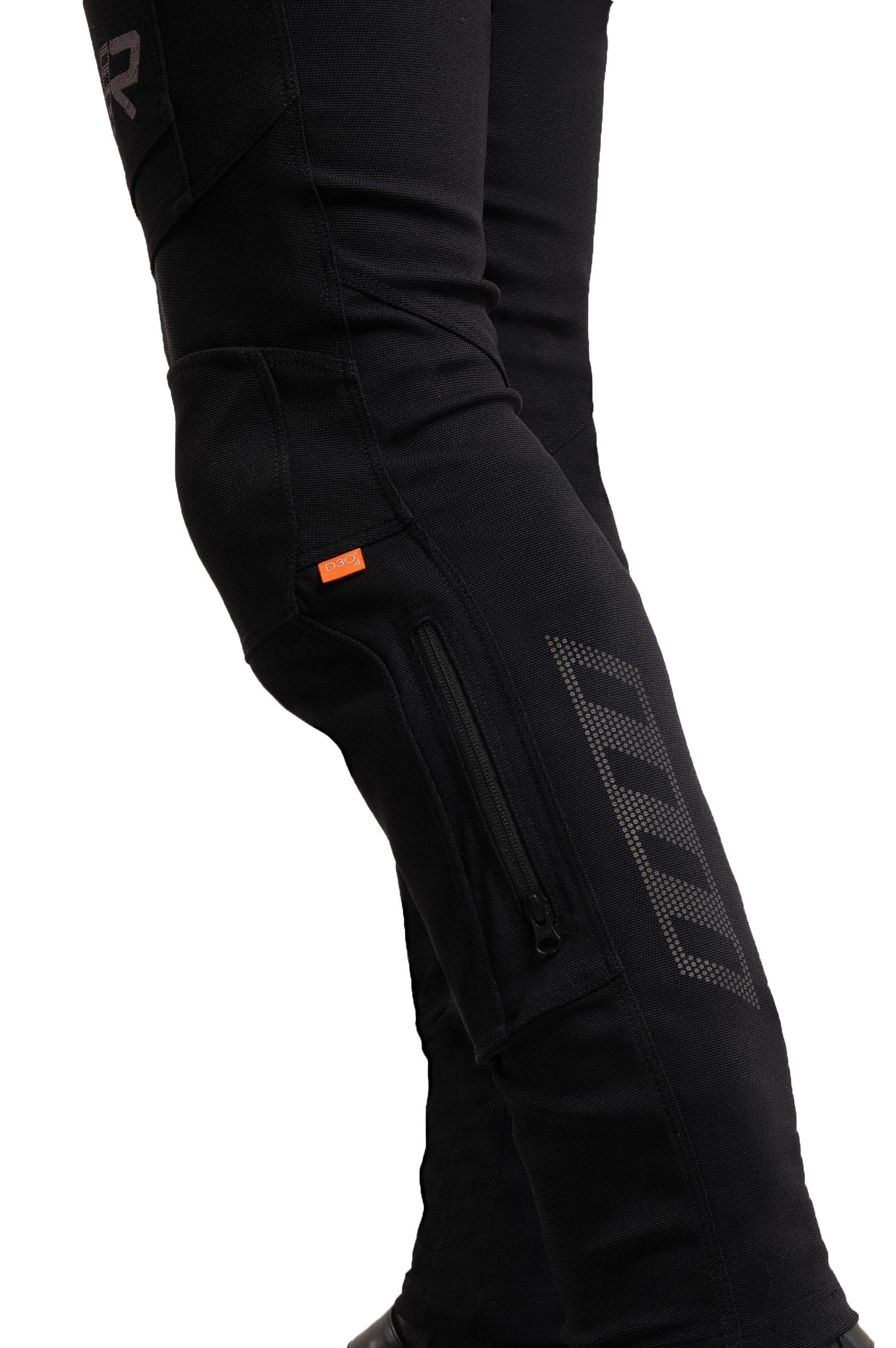 Airgobi 2.0 Erkek Yazlık Motosiklet Pantolonu C1 Kısa Paça Siyah-999