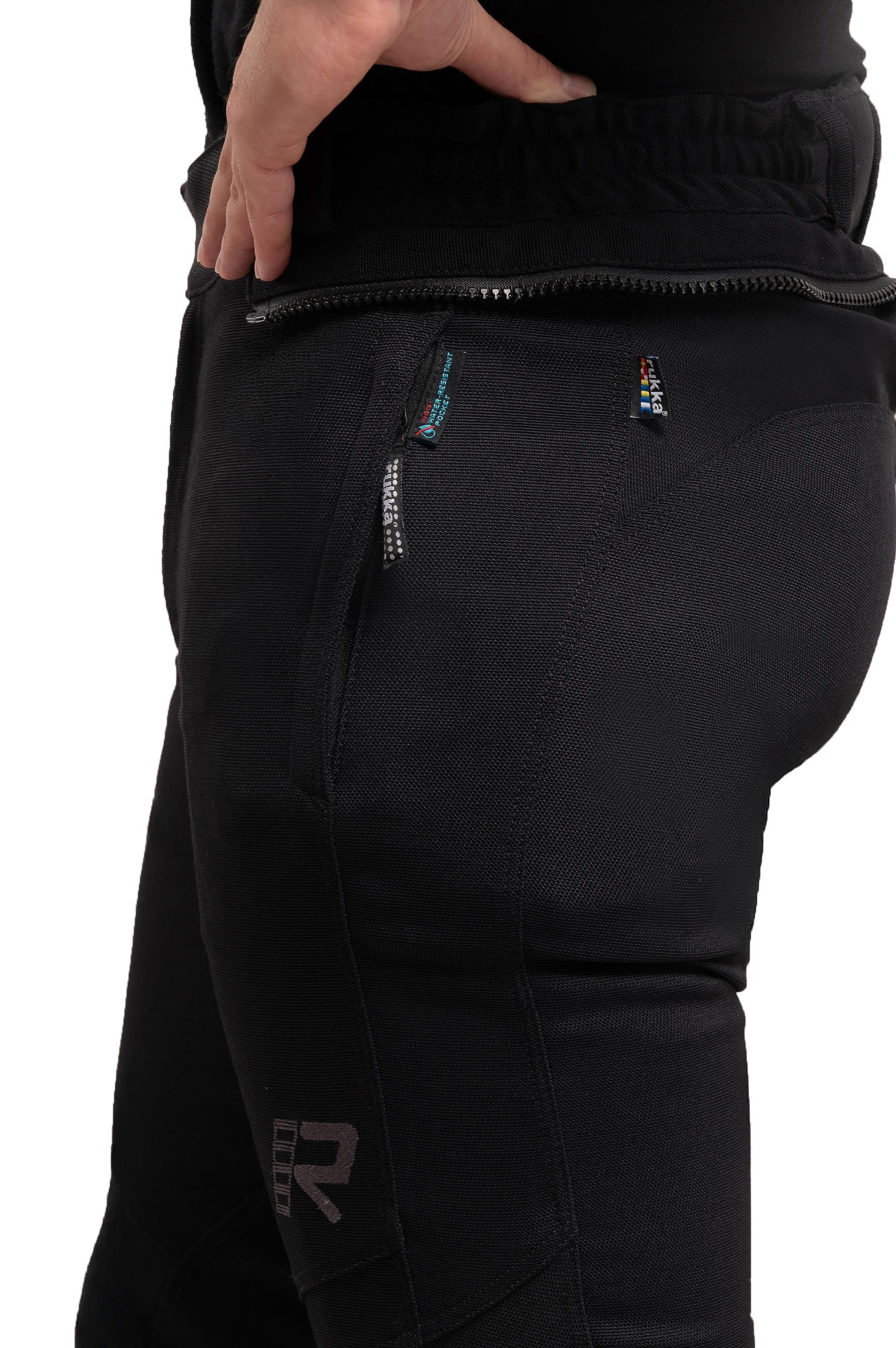 Airgobi 2.0 Erkek Yazlık Motosiklet Pantolonu C1 Kısa Paça Siyah-999