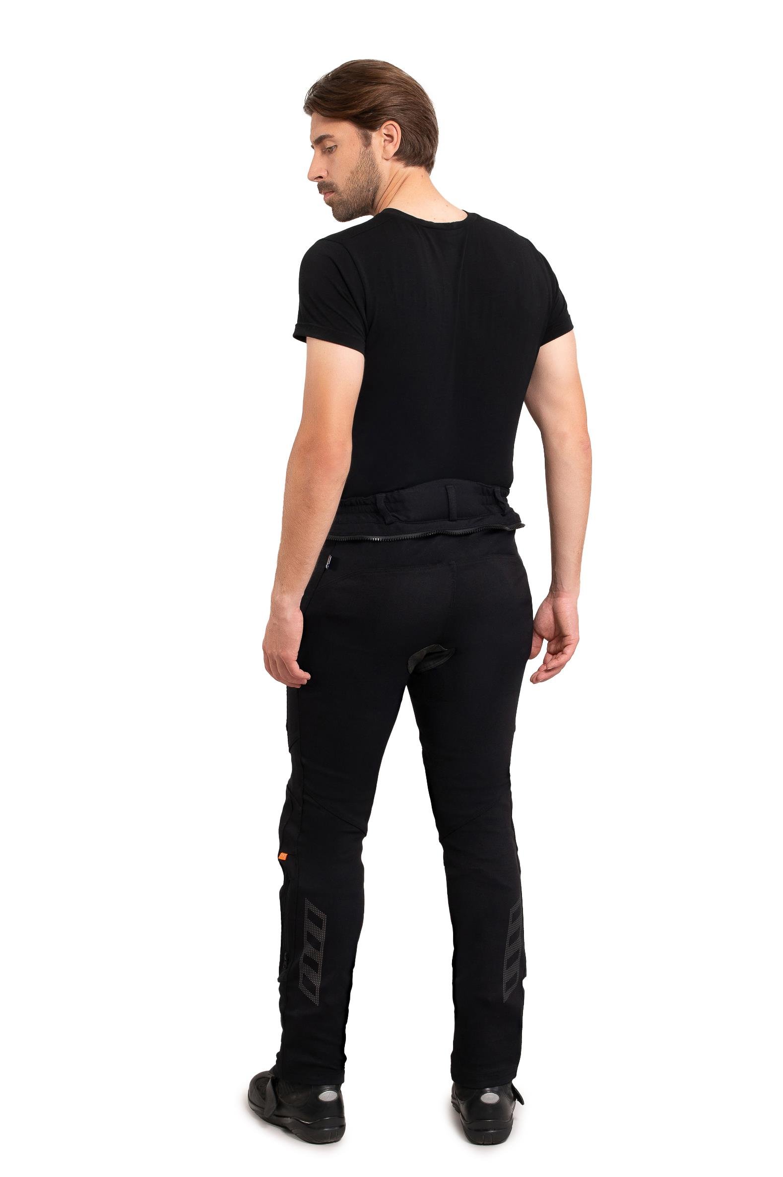 Airgobi 2.0 Erkek Yazlık Motosiklet Pantolonu C1 Kısa Paça Siyah-999