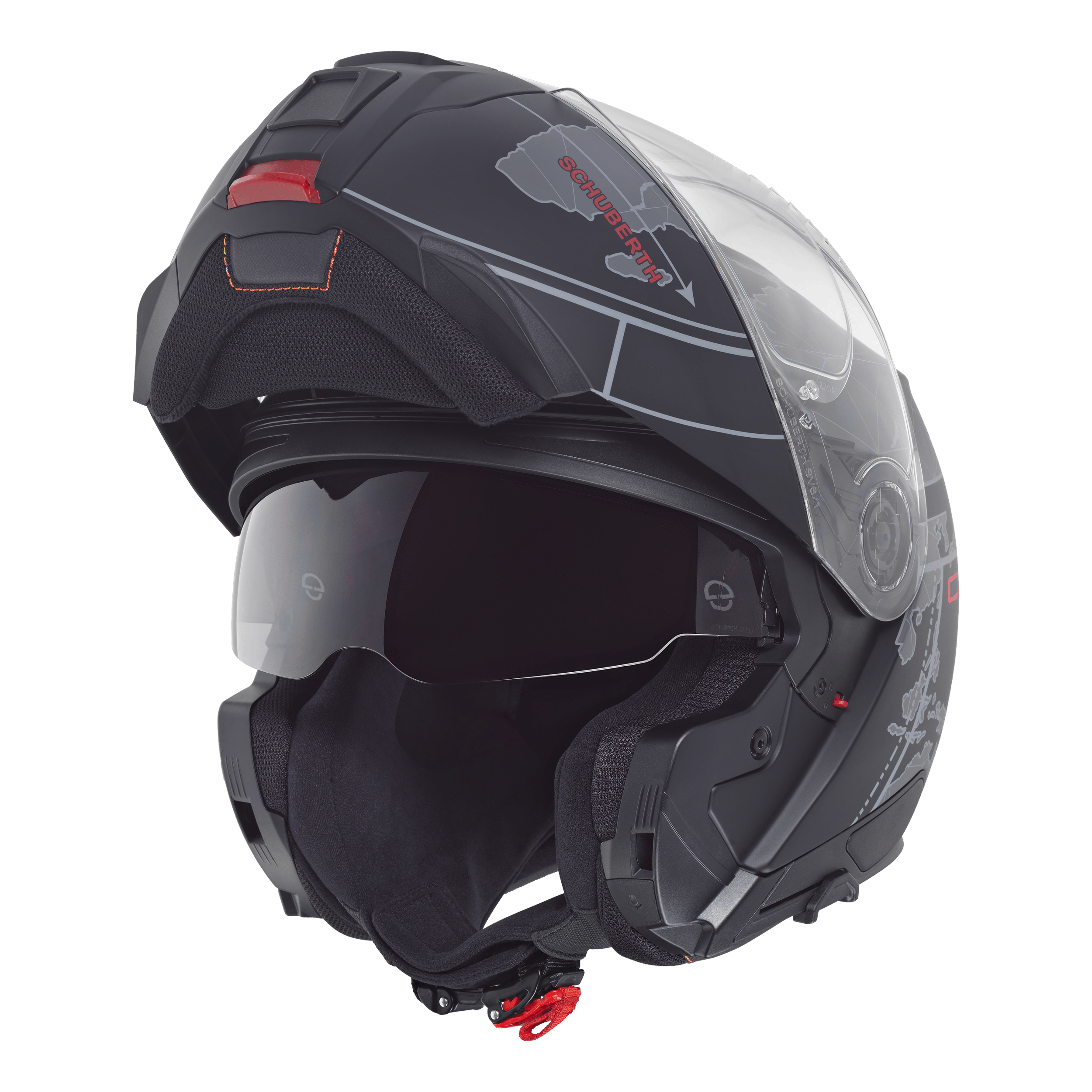 C5 Çene Açılır Motosiklet Kaskı-Globe Black Globe Black