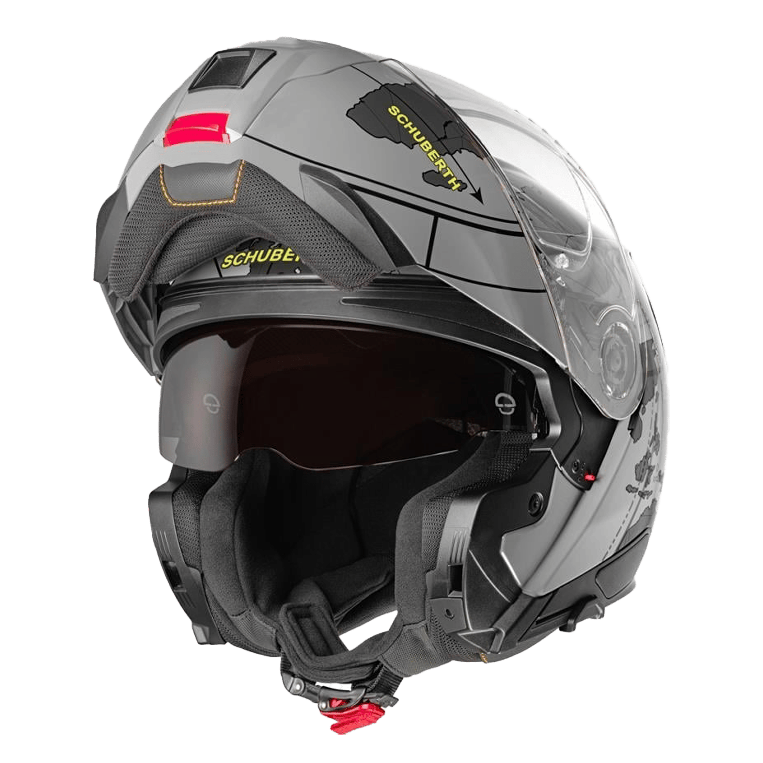 C5 Çene Açılır Motosiklet Kaskı-Globe Grey Globe Grey