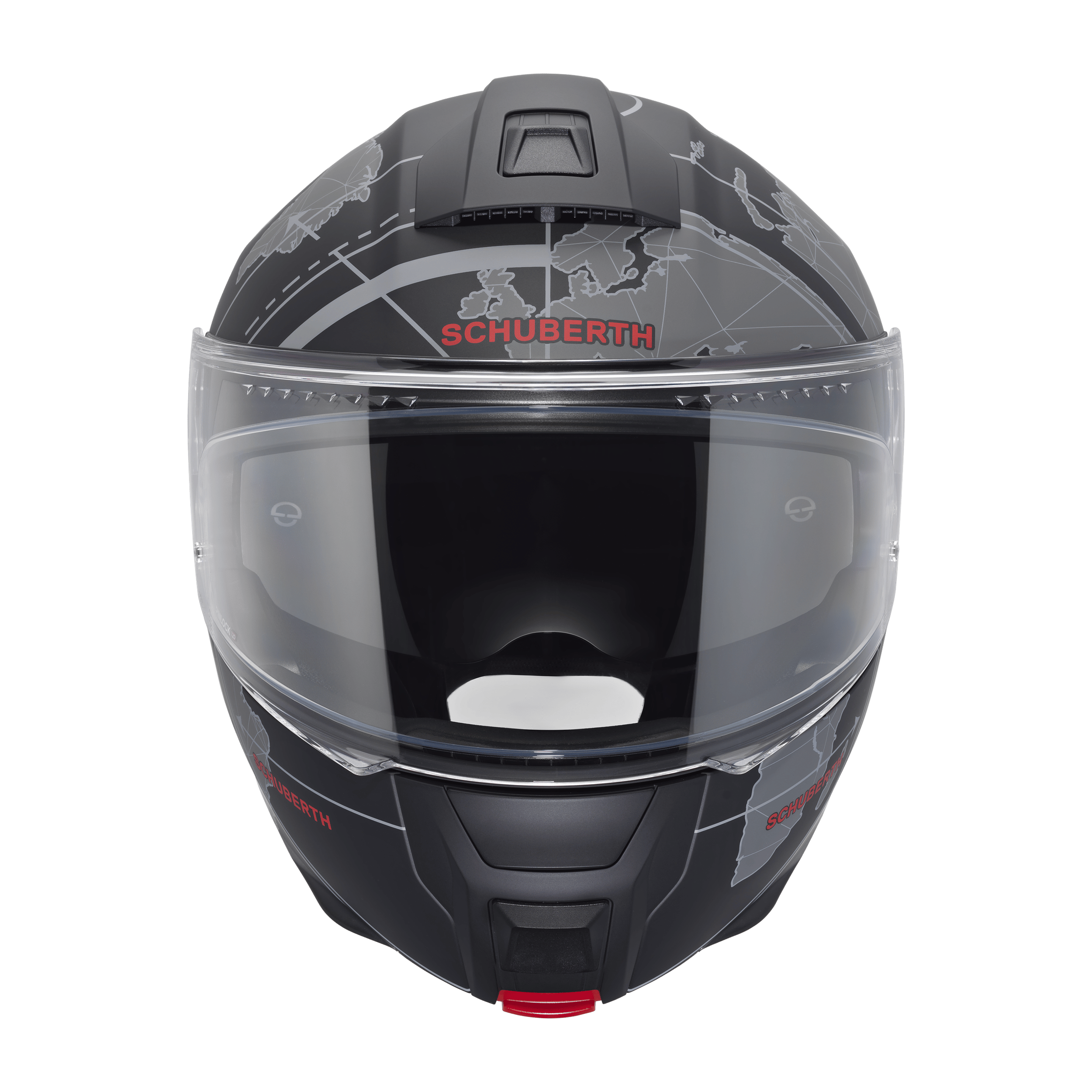 C5 Çene Açılır Motosiklet Kaskı-Globe Black Globe Black