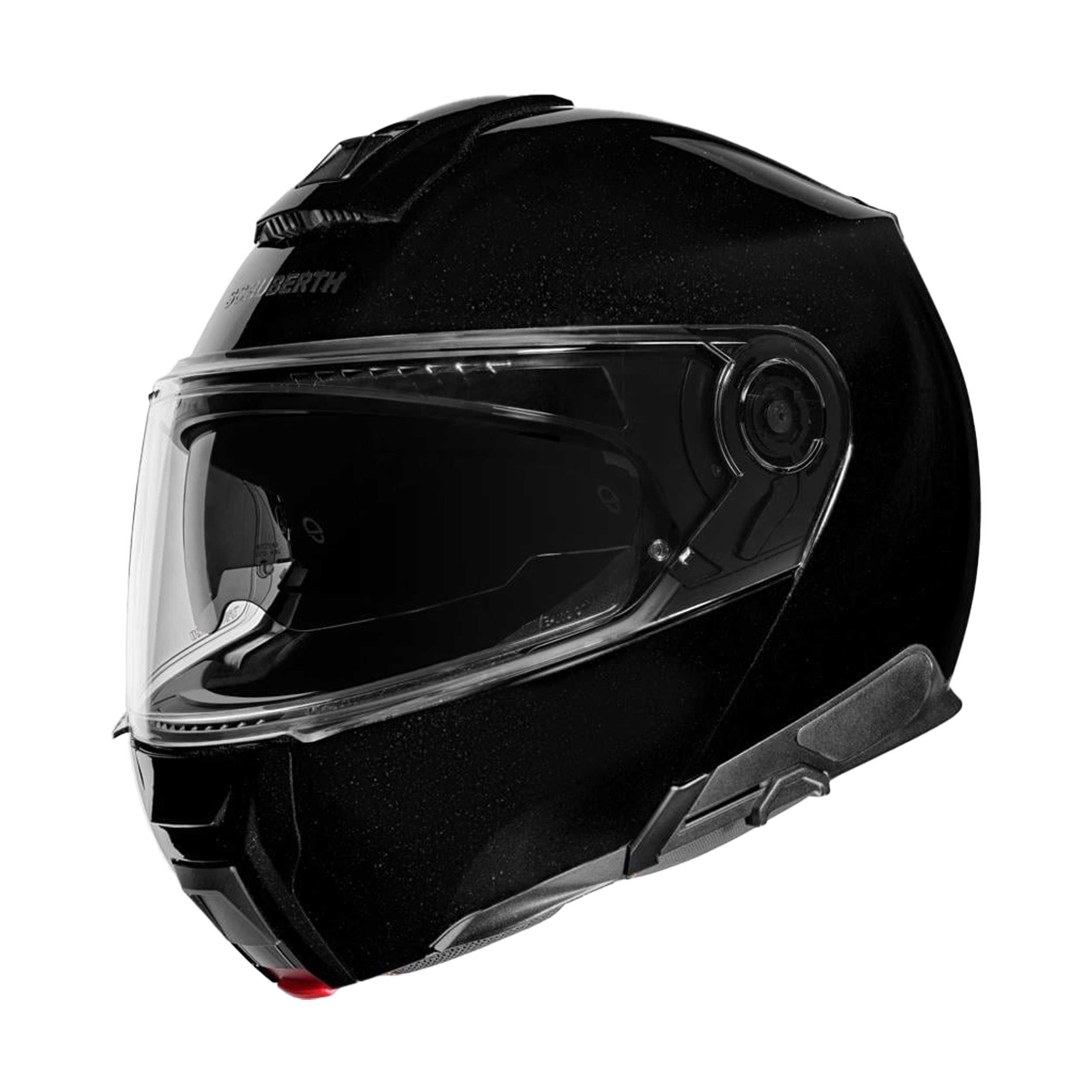 C5 Çene Açılır Motosiklet Kaskı Glossy Black