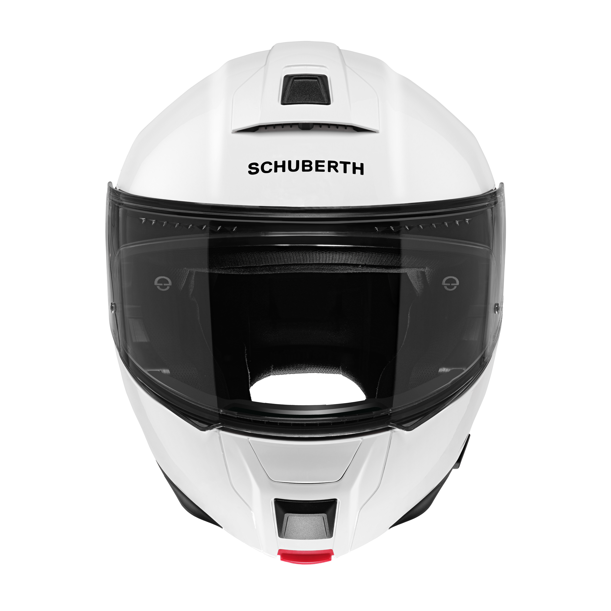 C5 Çene Açılır Motosiklet Kaskı-Glossy White Glossy White