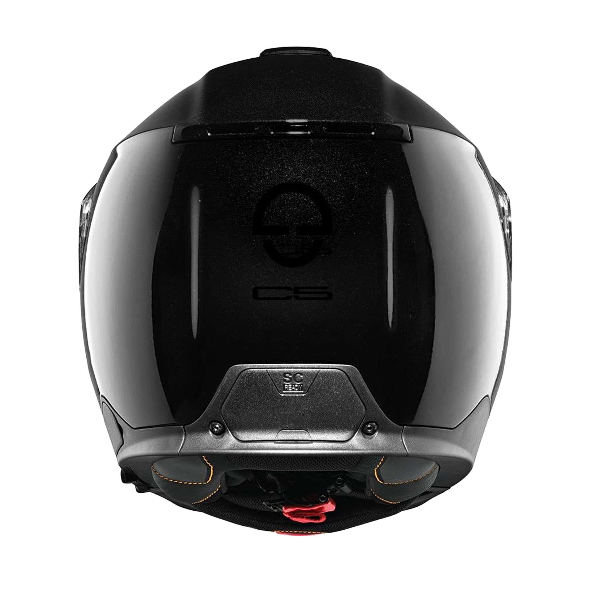 C5 Çene Açılır Motosiklet Kaskı Glossy Black