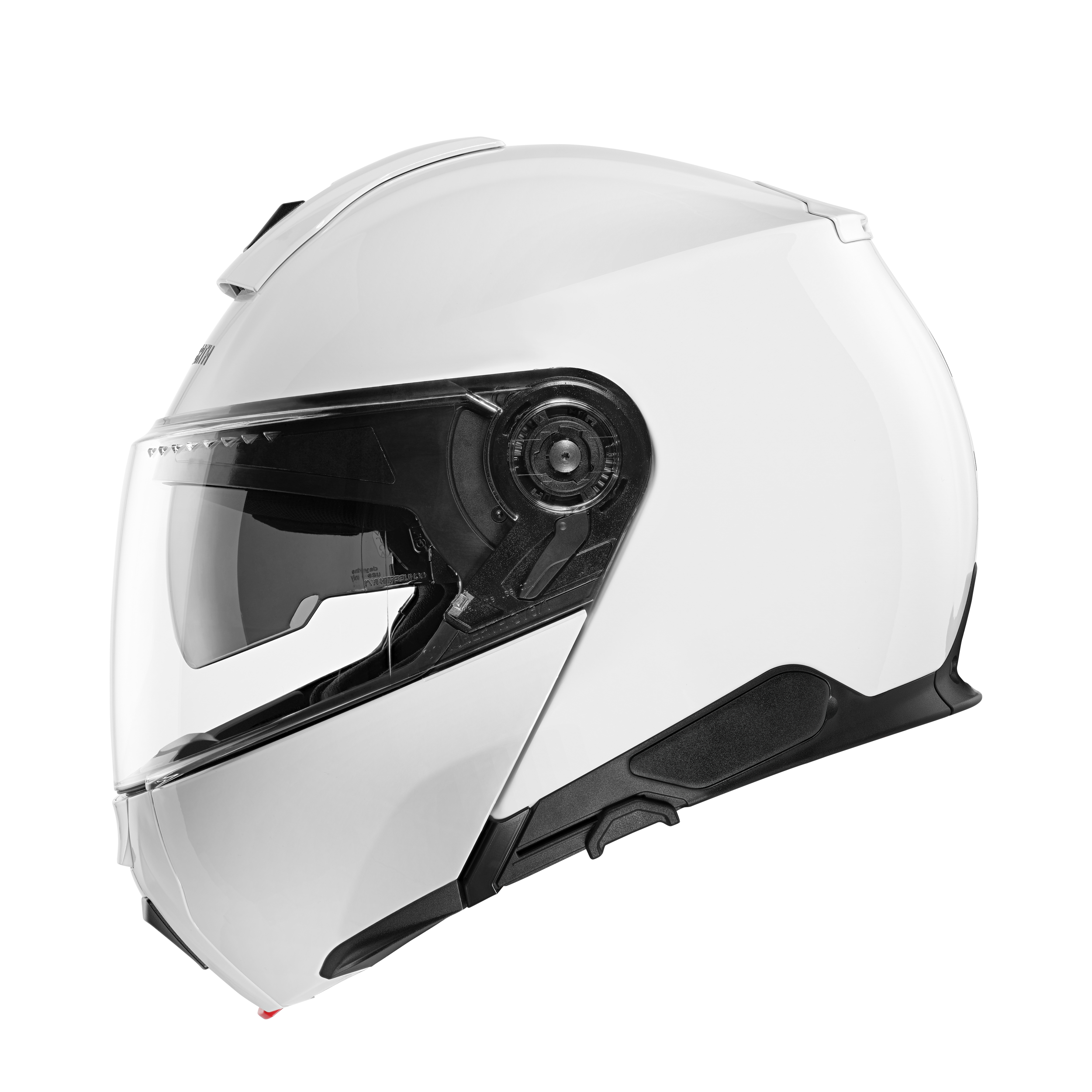C5 Çene Açılır Motosiklet Kaskı-Glossy White Glossy White