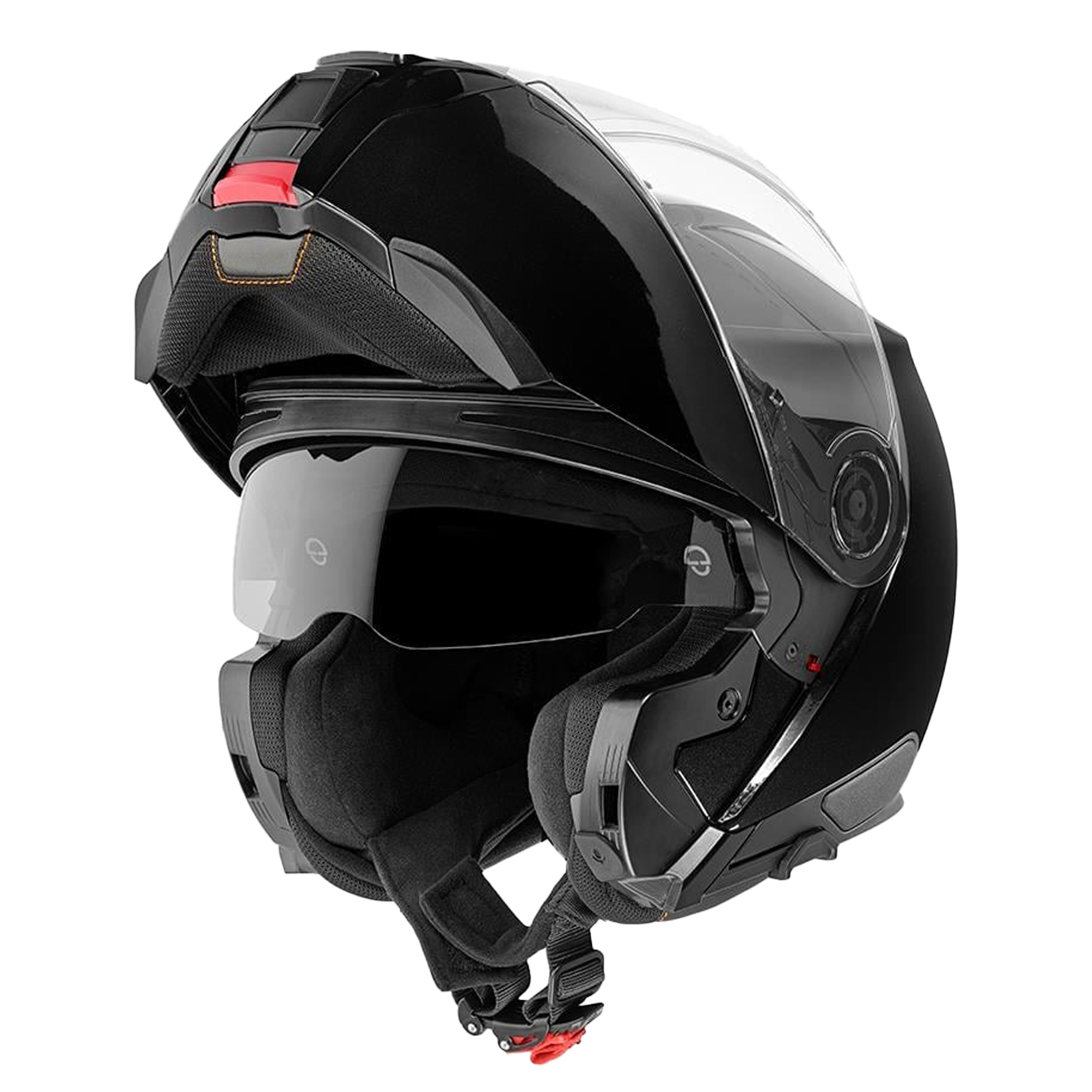 C5 Çene Açılır Motosiklet Kaskı Glossy Black