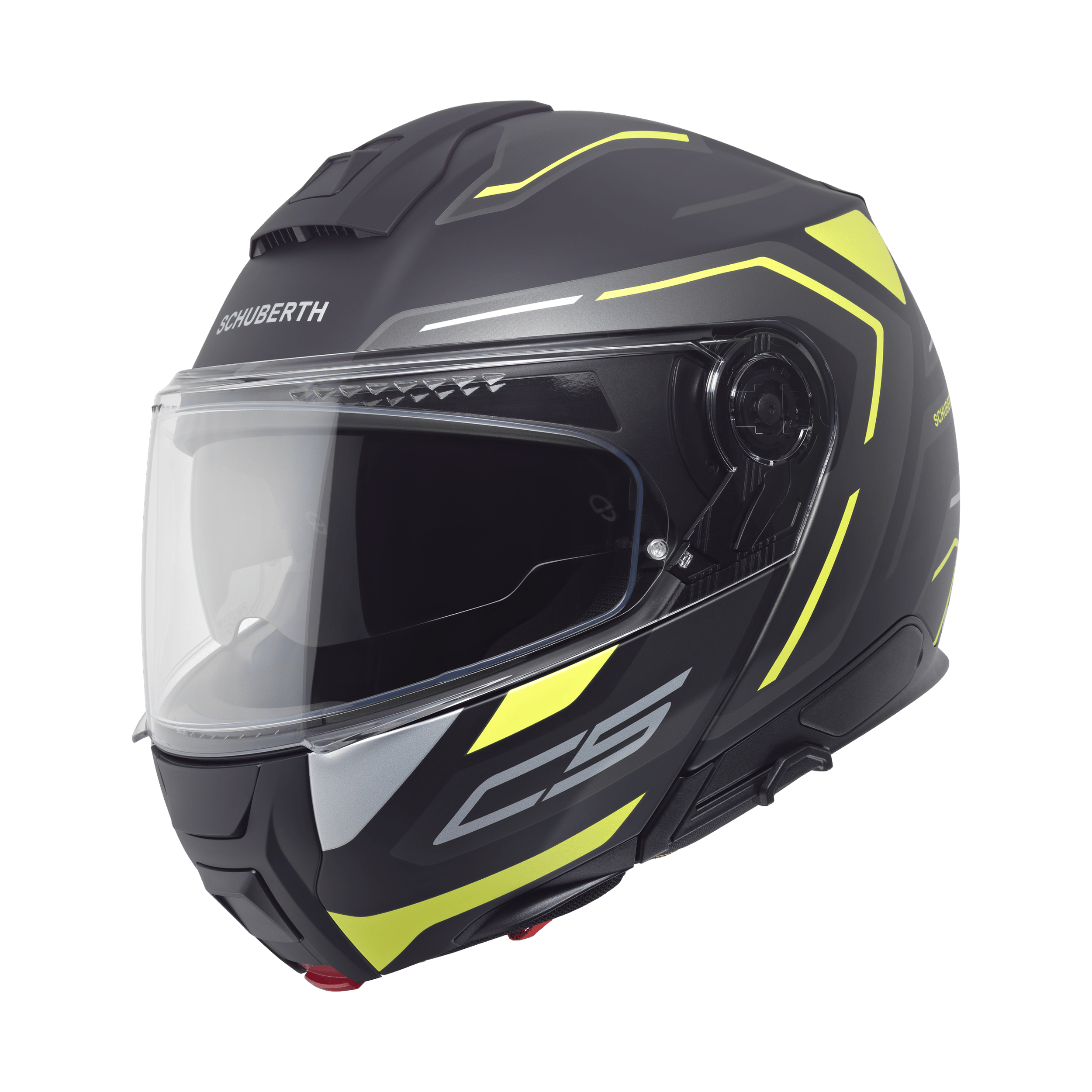 C5 Çene Açılır Motosiklet Kaskı-Omega Yellow Omega Yellow
