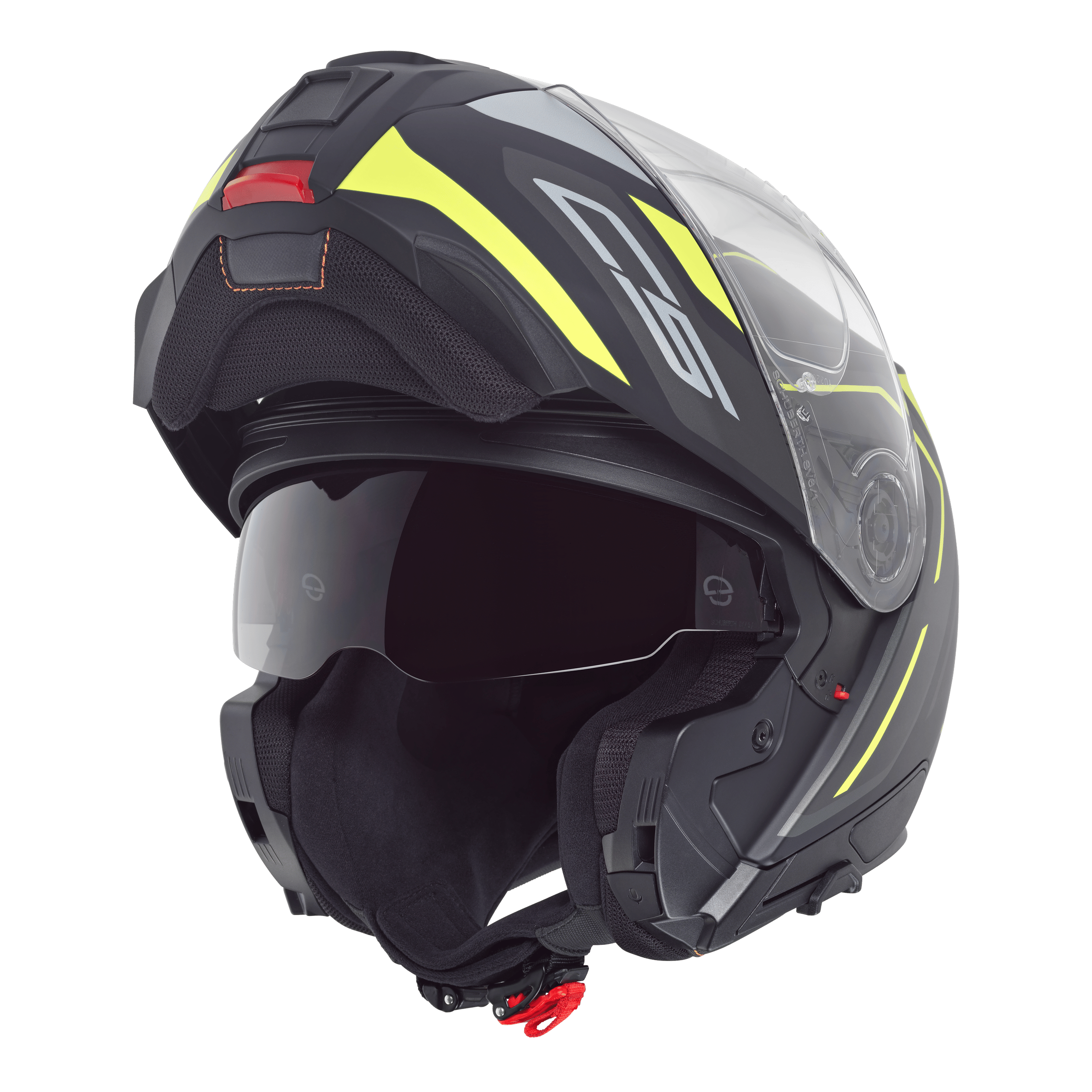 C5 Çene Açılır Motosiklet Kaskı-Omega Yellow Omega Yellow