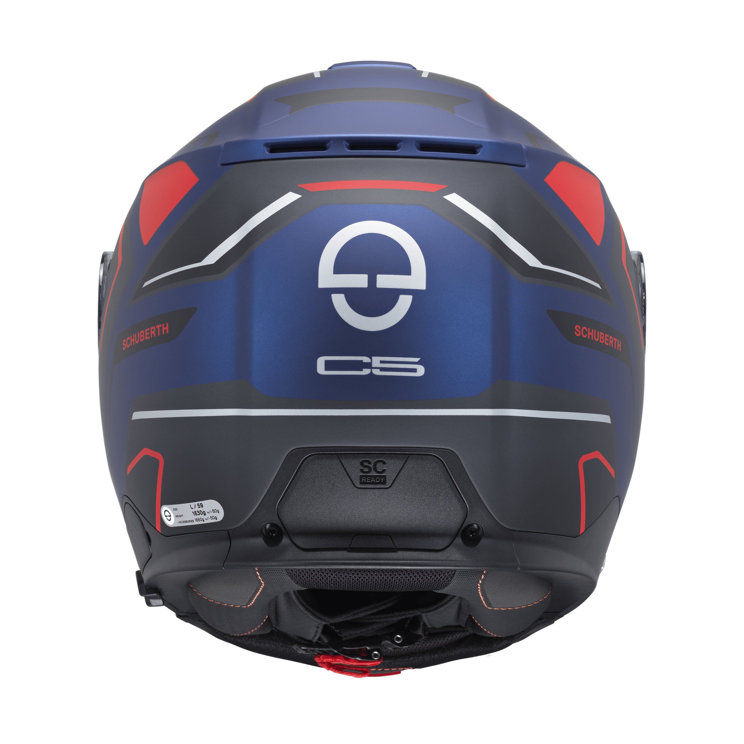C5 Çene Açılır Motosiklet Kaskı-Omega Blue Omega Blue