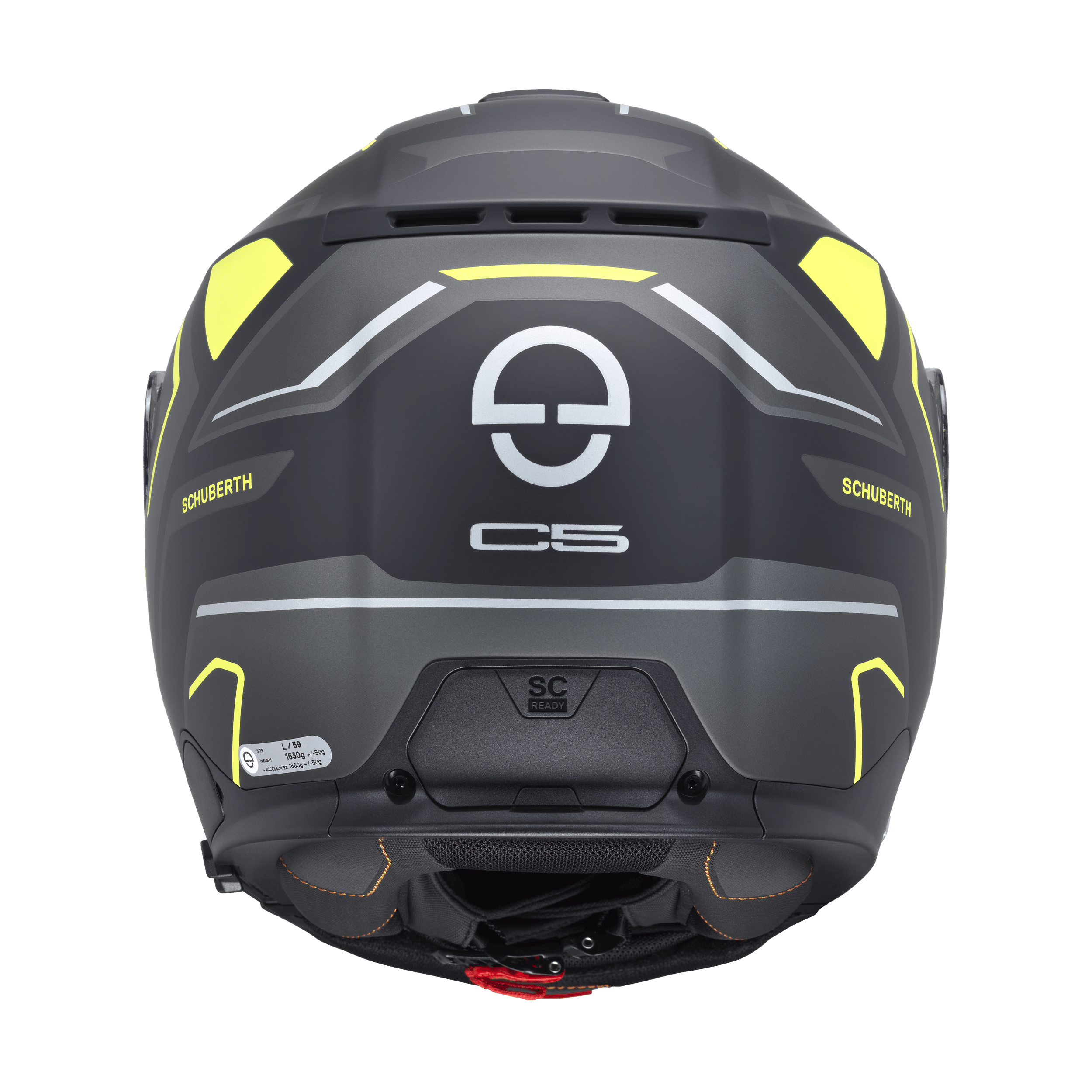 C5 Çene Açılır Motosiklet Kaskı-Omega Yellow Omega Yellow