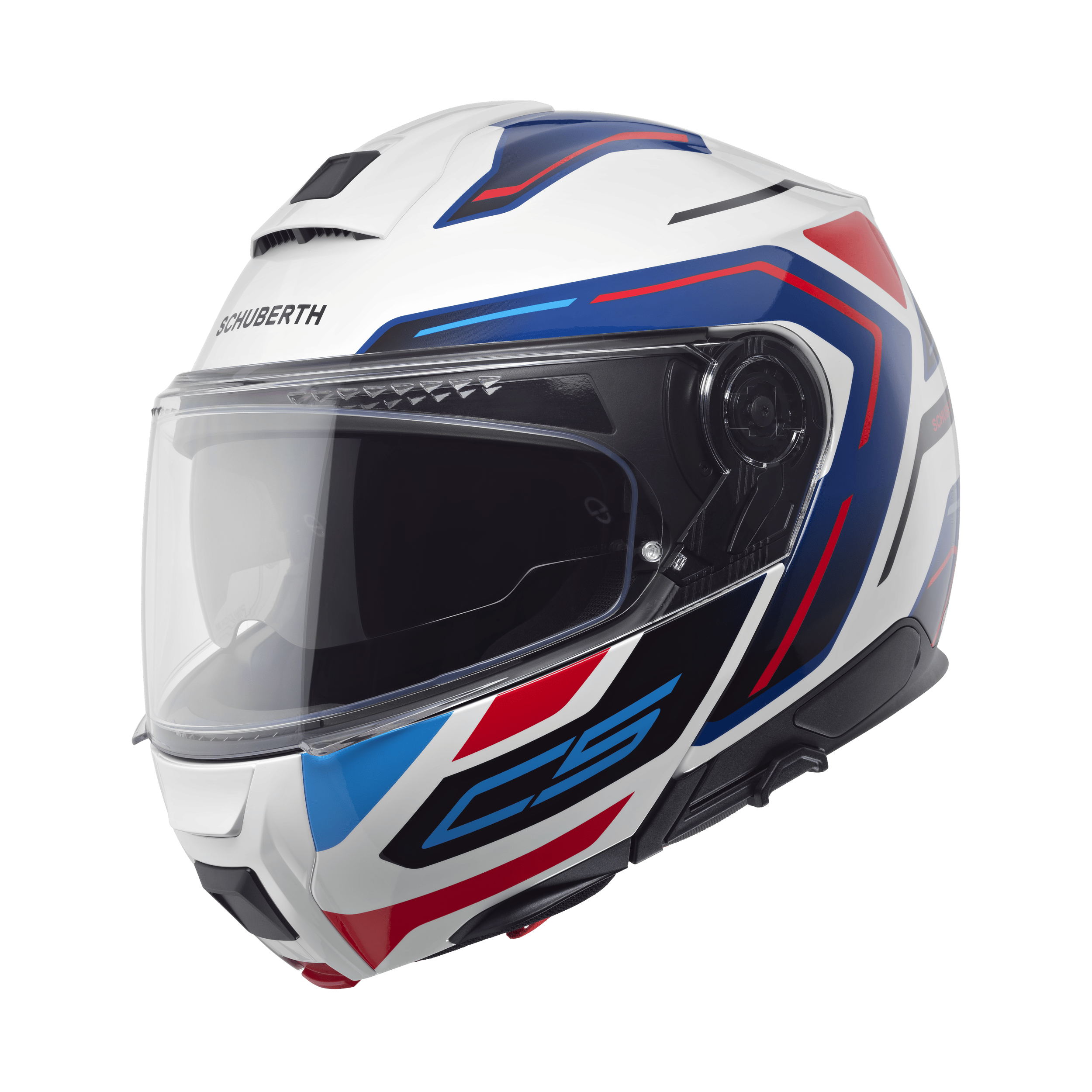 C5 Çene Açılır Motosiklet Kaskı-Omega White Omega White