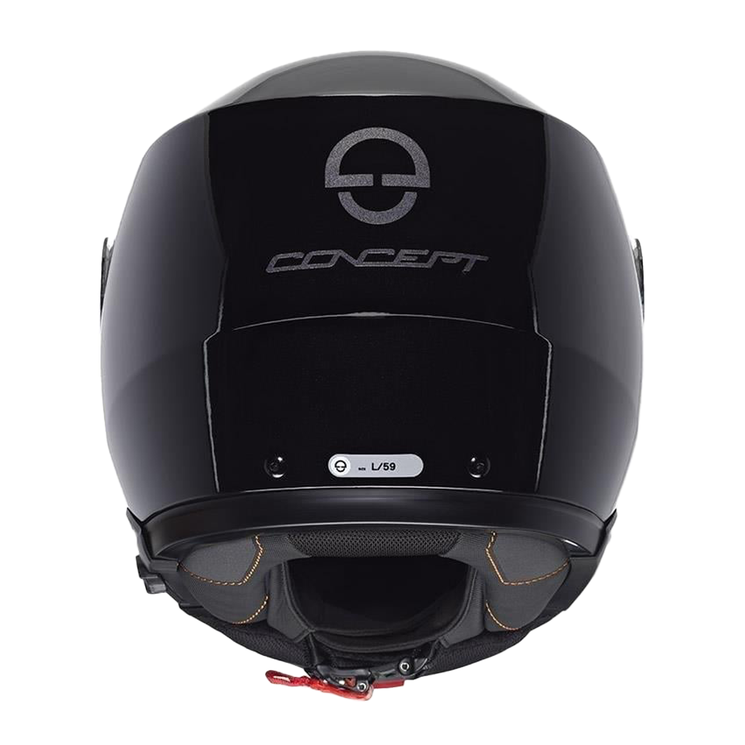 CONCEPT Çene Açılır Motosiklet Kaskı-Glossy Black Glossy Black