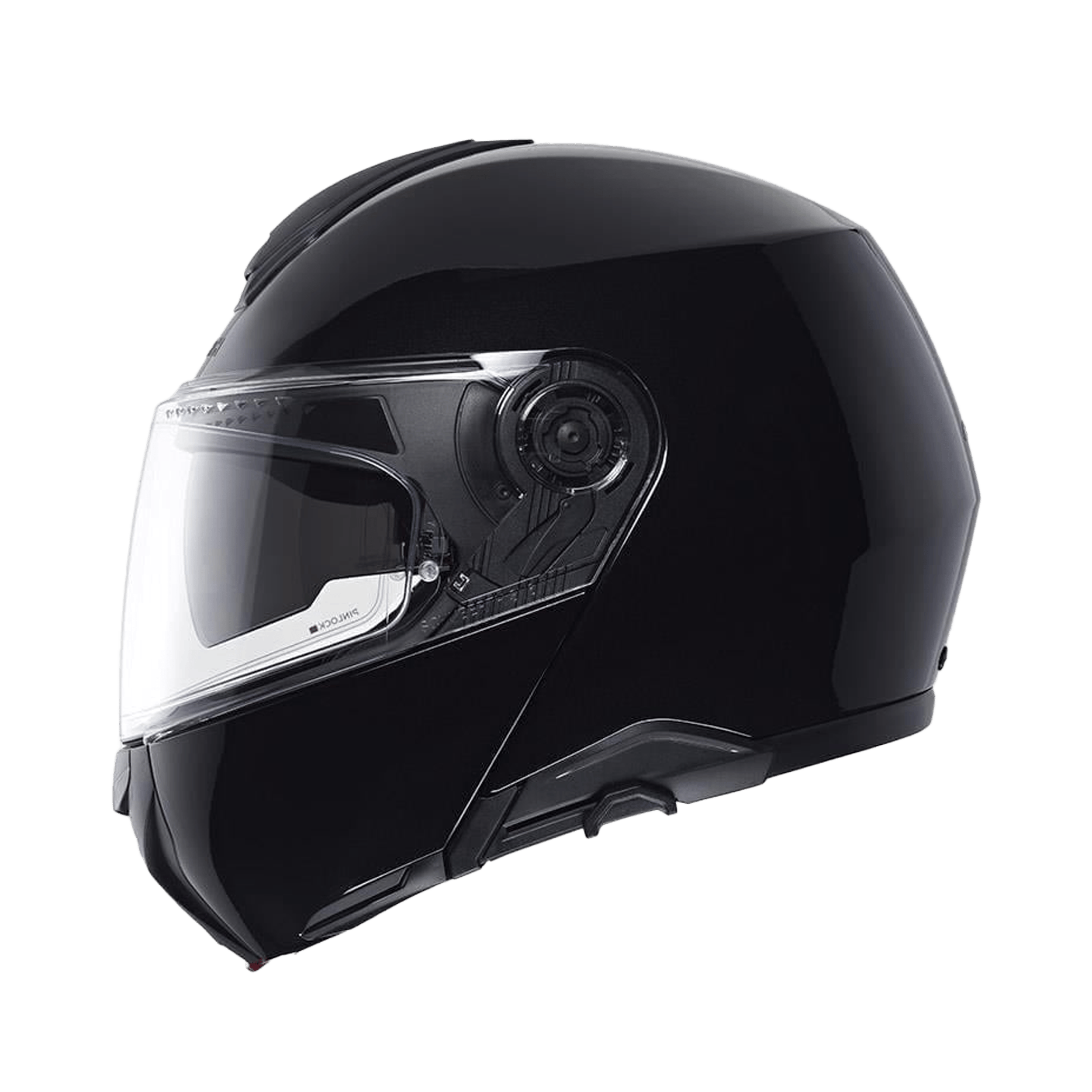 CONCEPT Çene Açılır Motosiklet Kaskı-Glossy Black Glossy Black