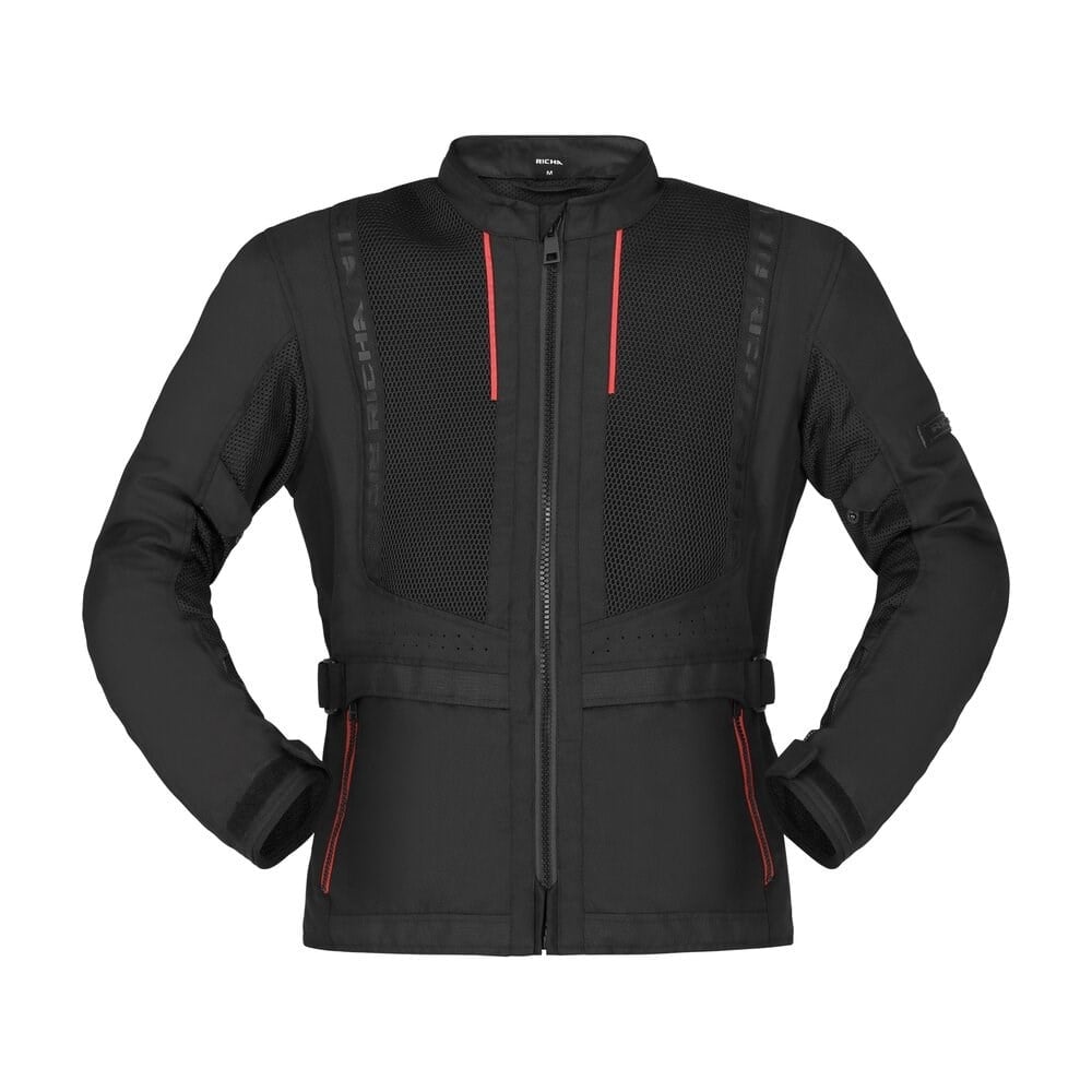 Monaco Mesh WP Erkek Yazlık Motosiklet Ceketi Siyah-100