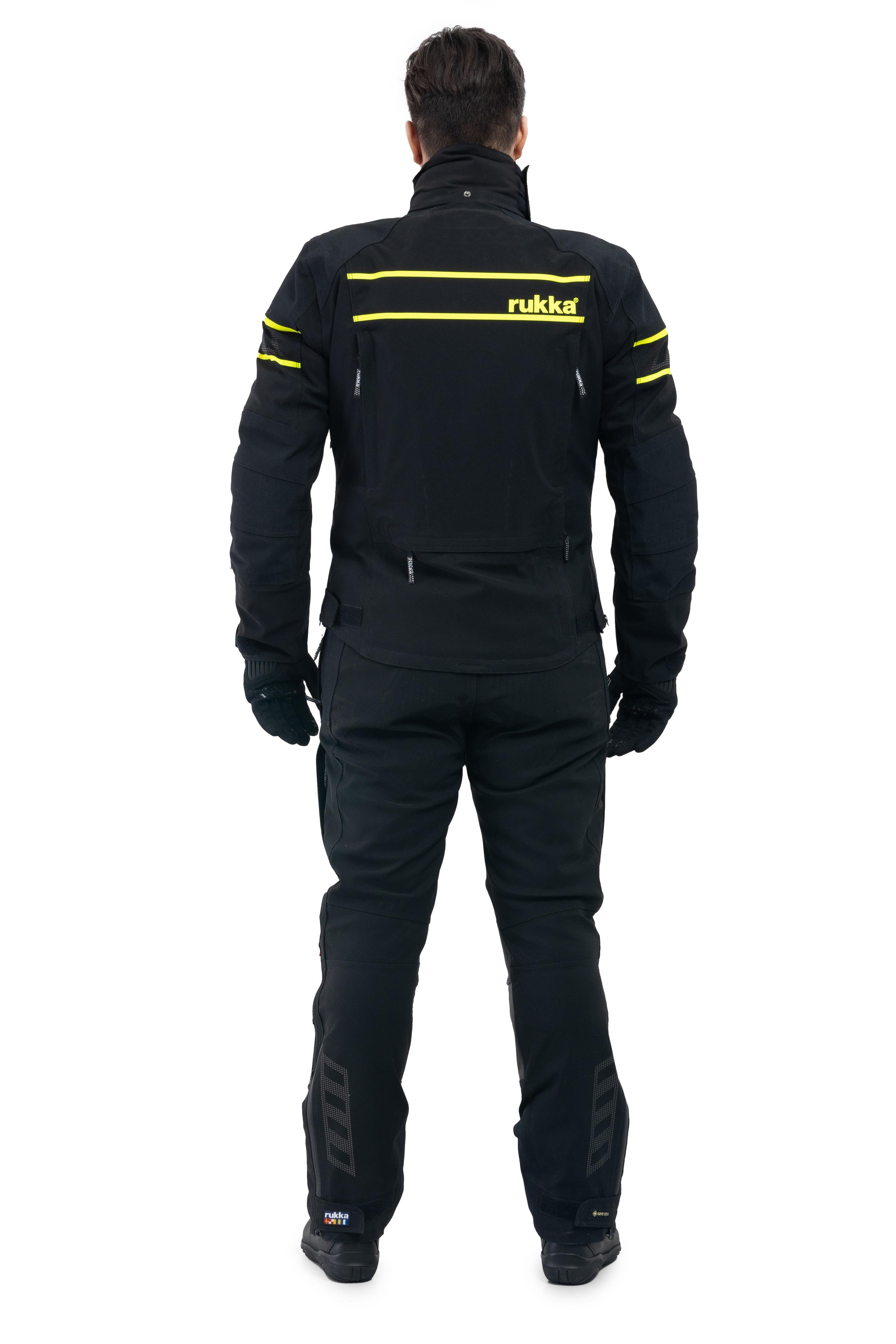 Rapto-R Gore-Tex Pro Erkek Kışlık Motosiklet Montu Siyah/Fluo Sarı-994