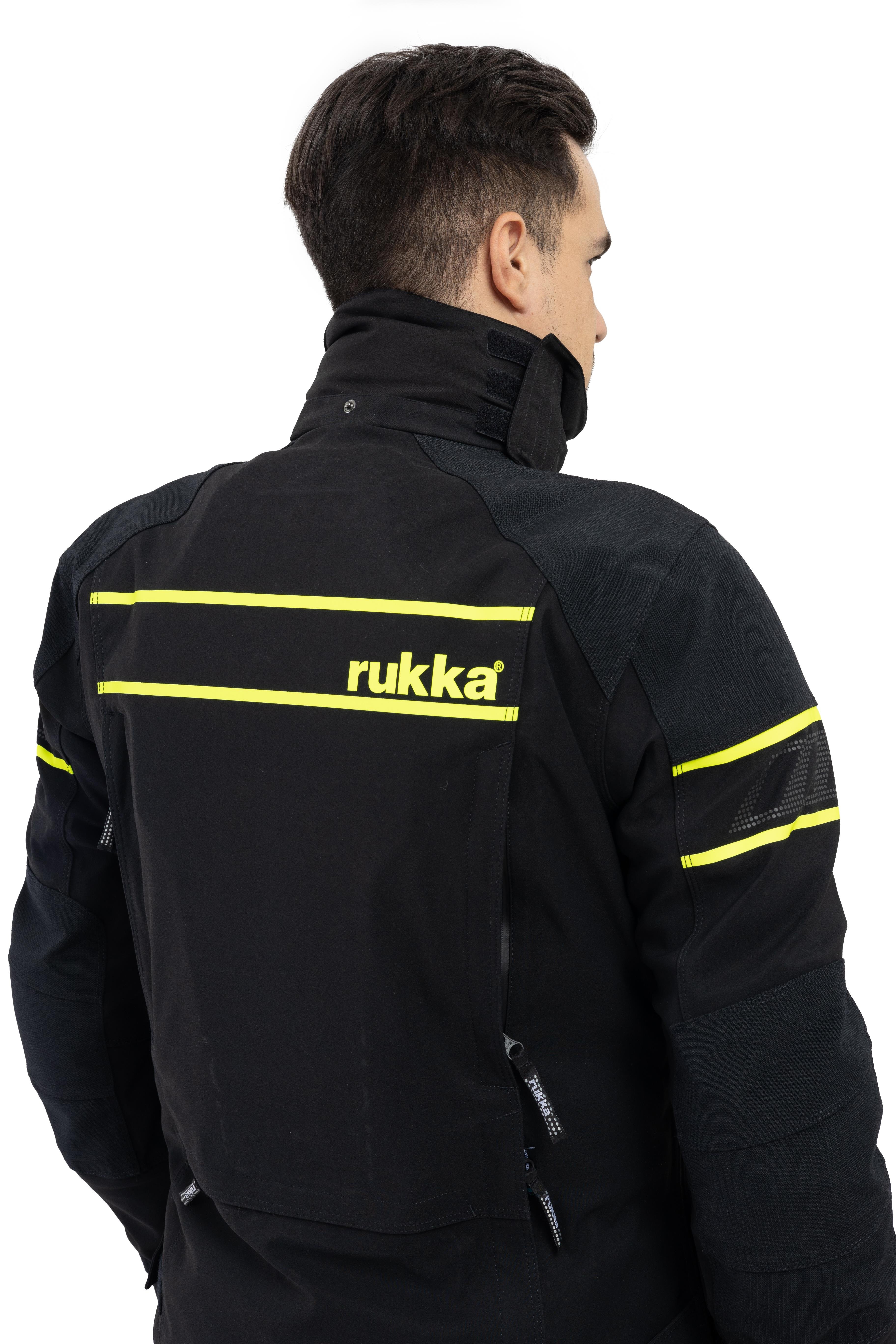 Rapto-R Gore-Tex Pro Erkek Kışlık Motosiklet Montu Siyah/Fluo Sarı-994