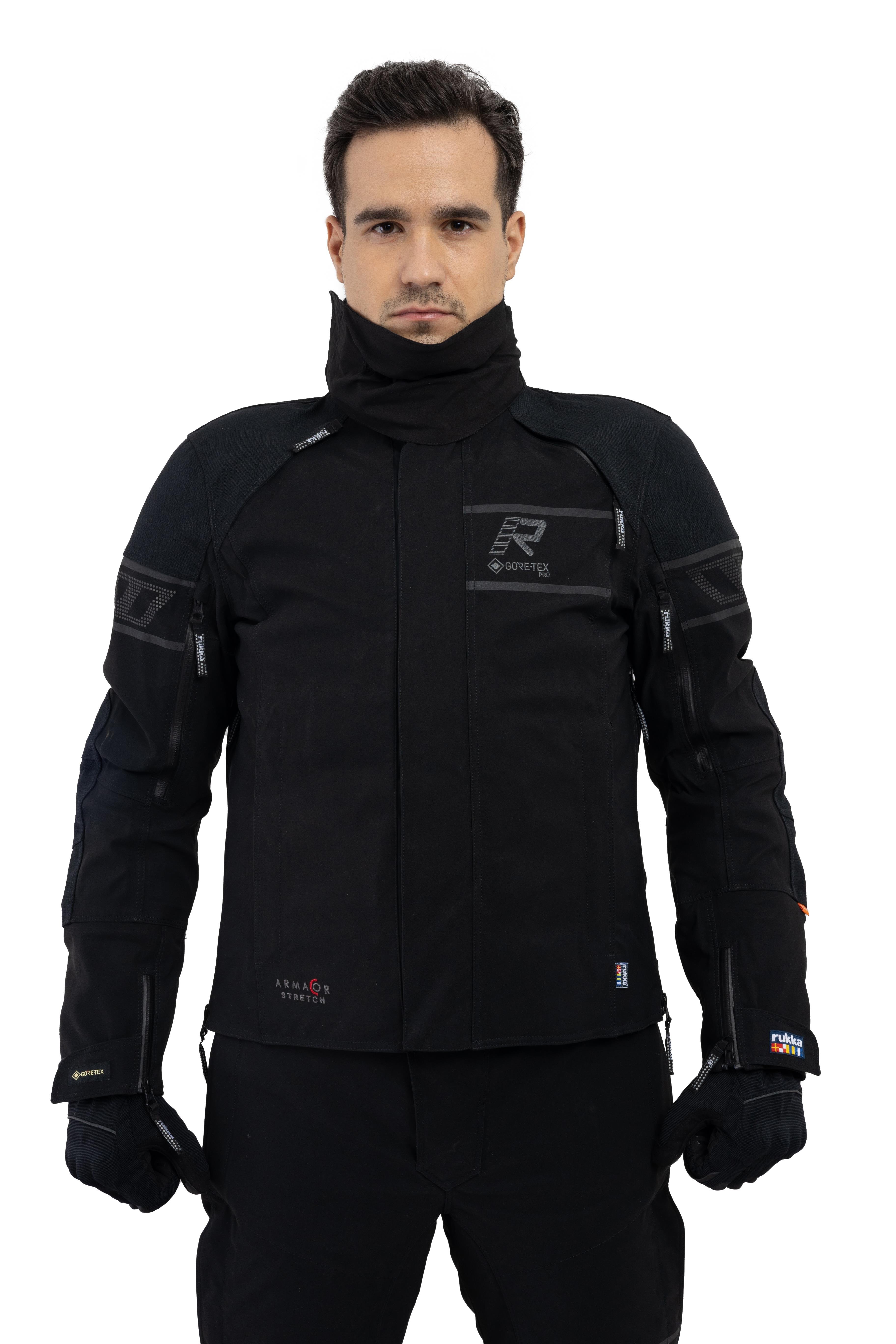 Rapto-R Gore-Tex Pro Erkek Kışlık Motosiklet Montu Siyah-999