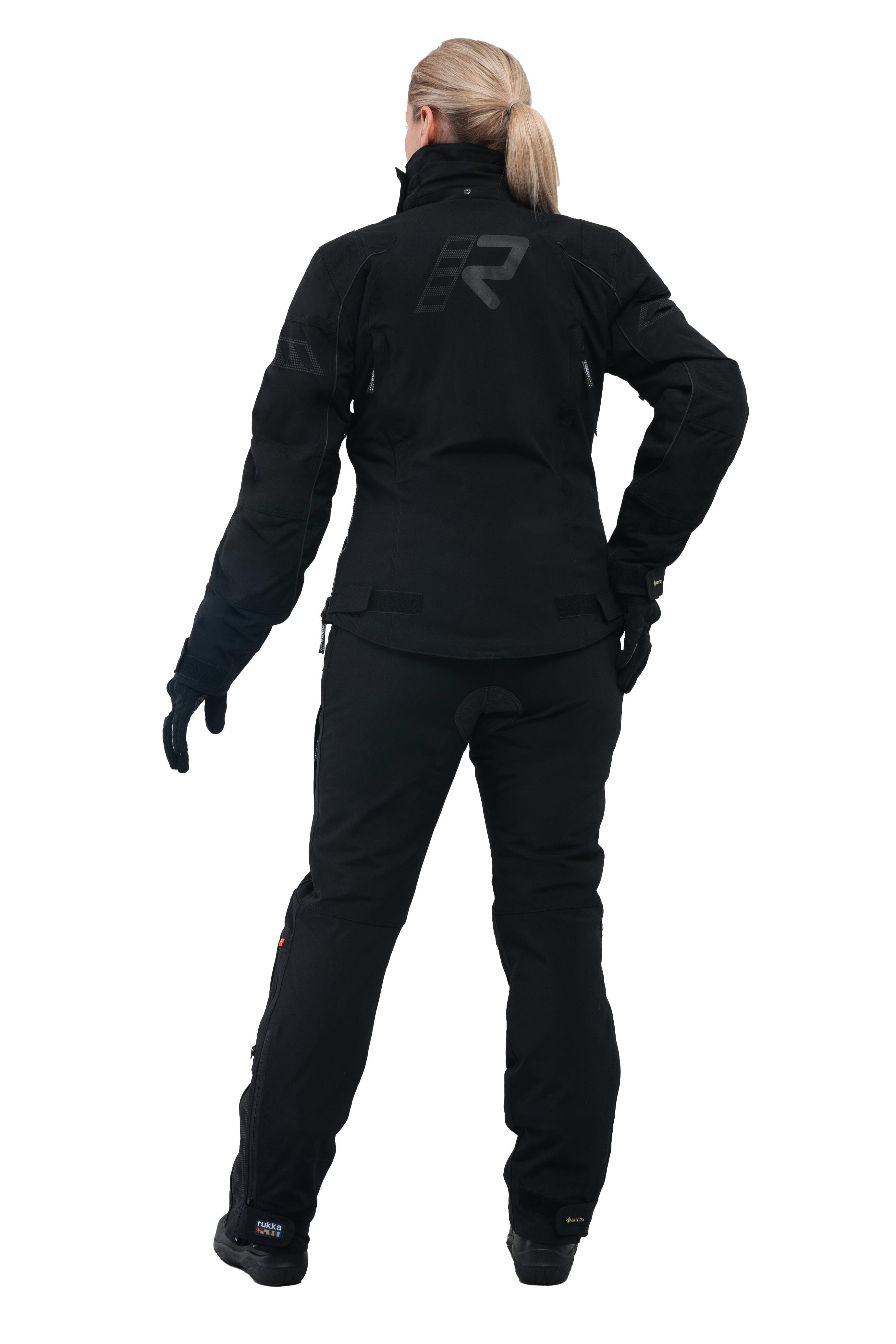 Raptorina Gore-Tex Pro Kadın Kışlık Motosiklet Montu Siyah-999