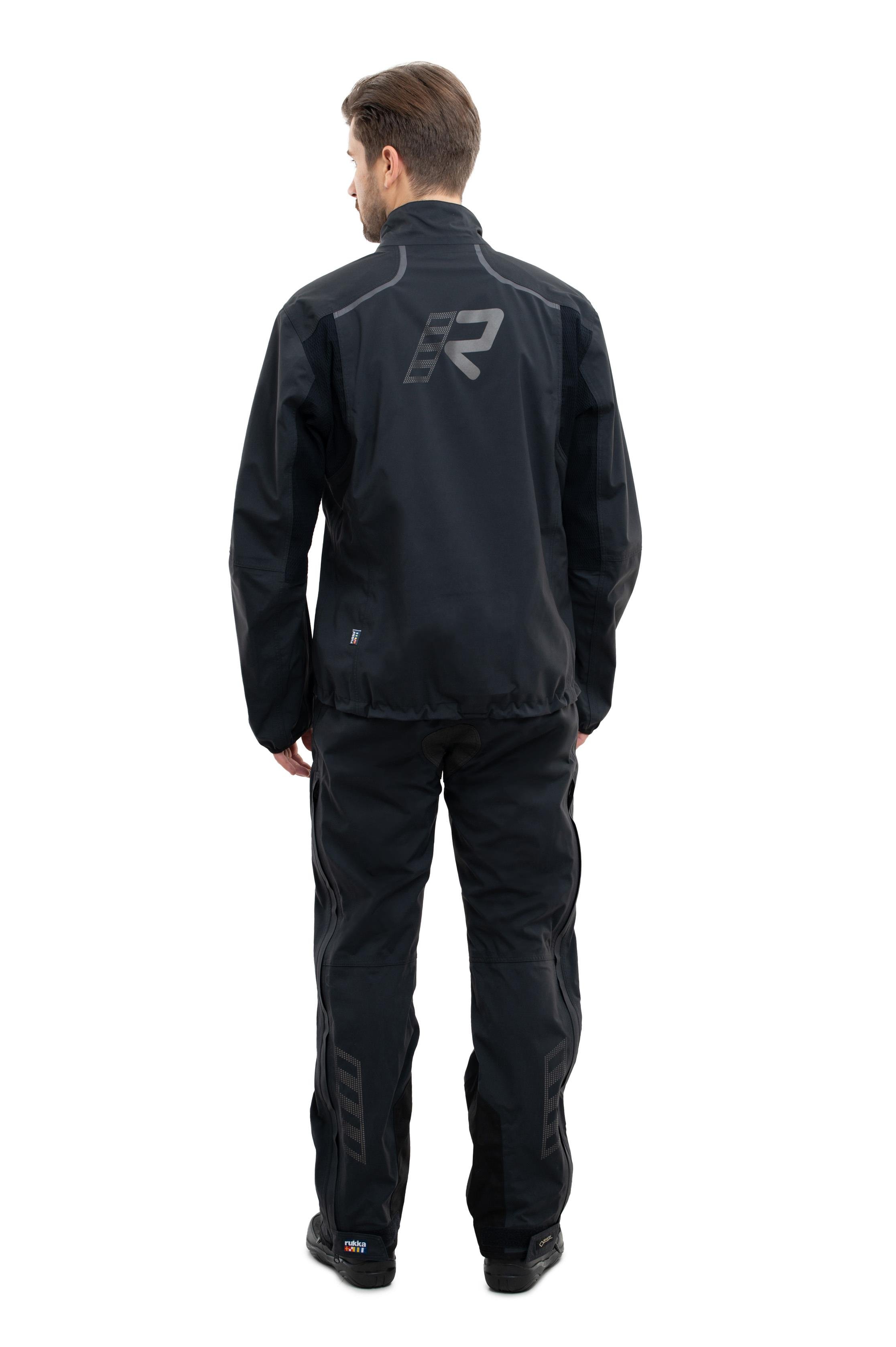 Transfo-R Gore-Tex Erkek Motosiklet Yağmurluğu Üst Siyah-999