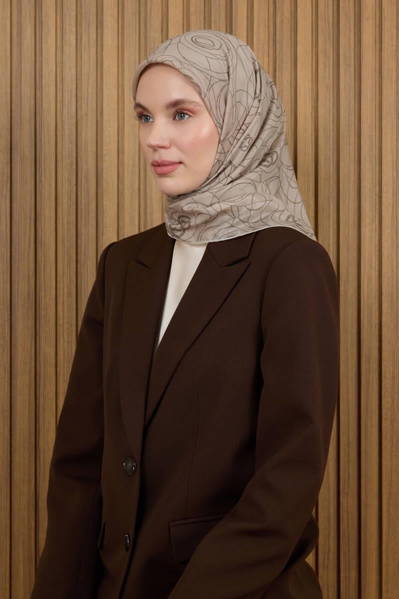 Aker Sura İpek Eşarp Bej 332