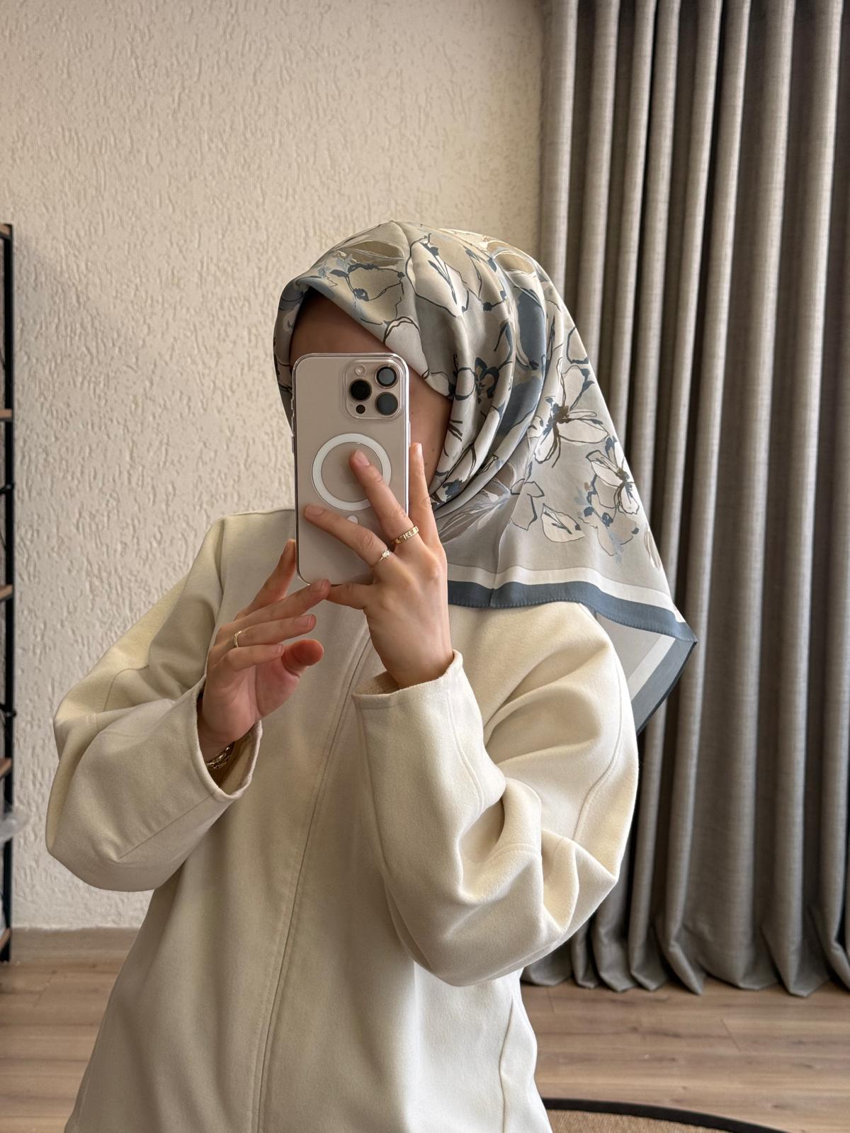 Belli Fresh Modal Eşarp Vizon-Soft Mavi 02