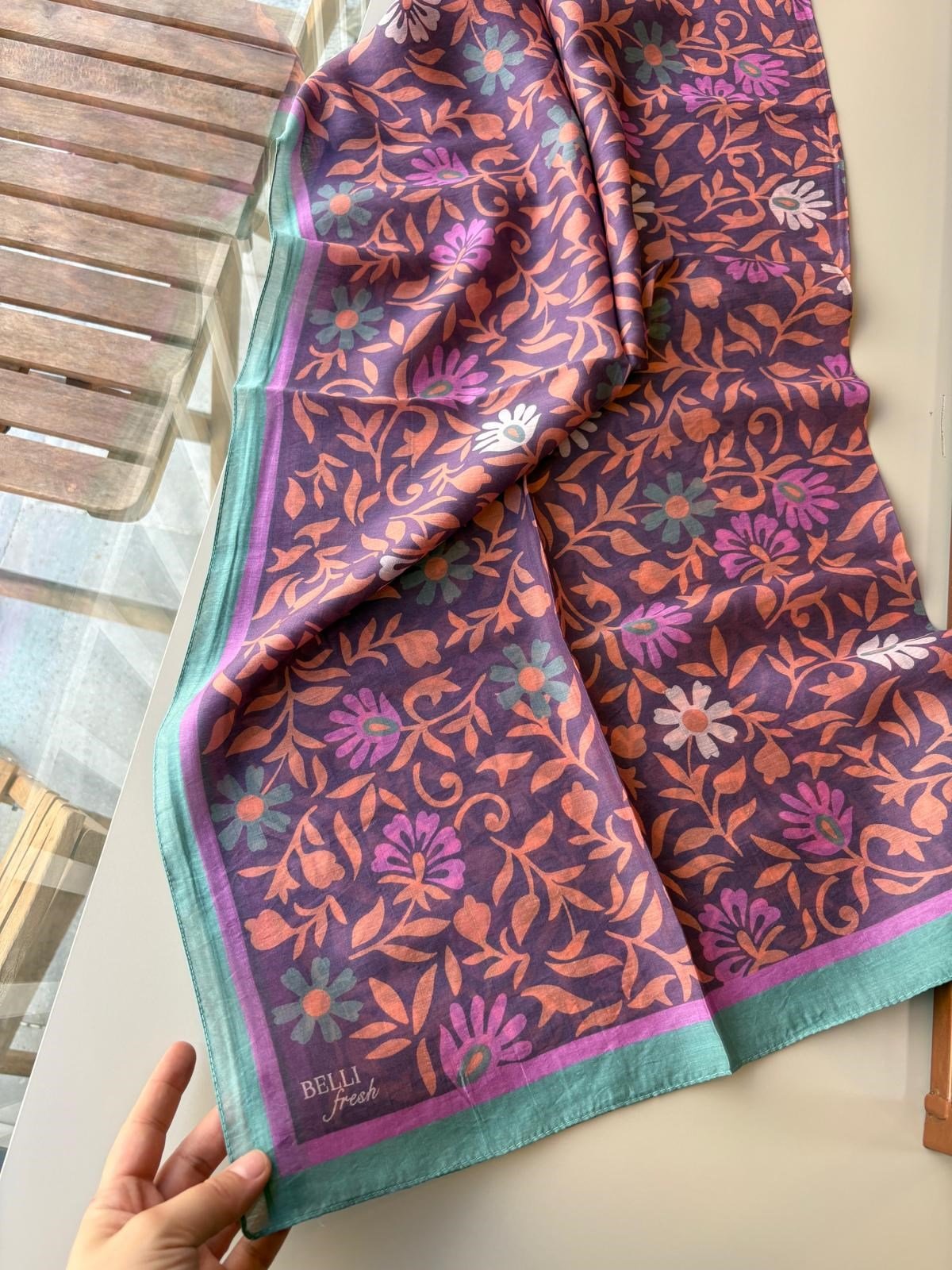 Belli Fresh Tensel Eşarp Mor 09