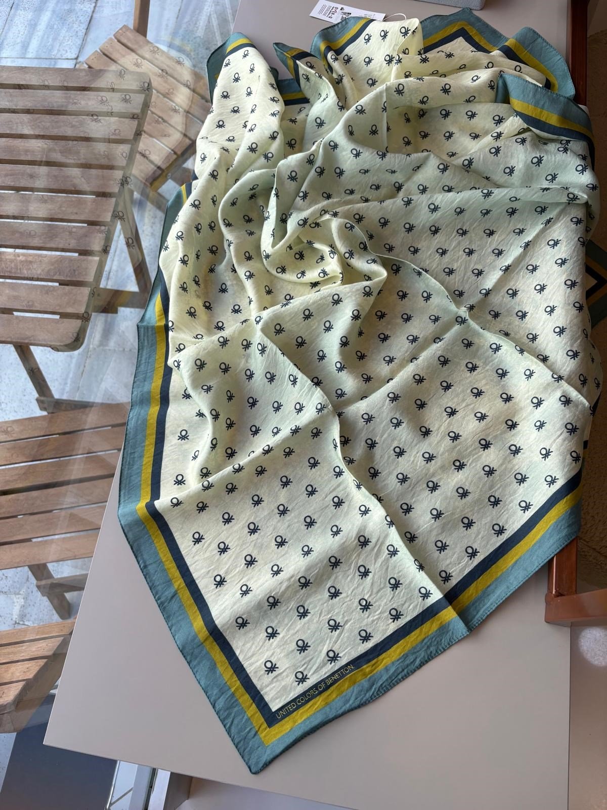Benetton Siena Viskon Eşarp İndigo