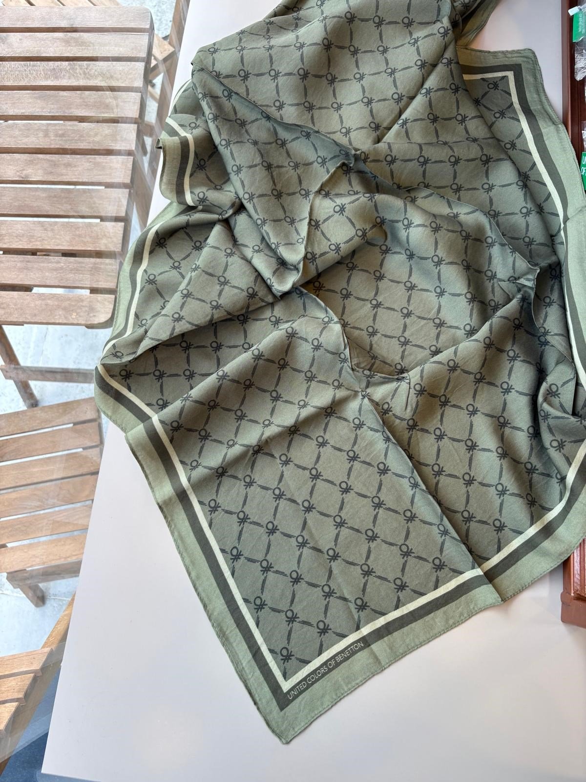 Benetton Siena Viskon Eşarp Zeytin
