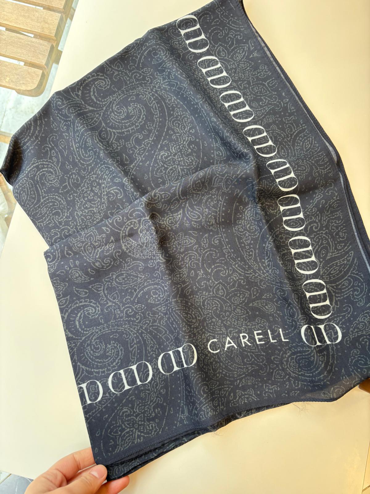 Carell Floş Viskon Şal Siyah