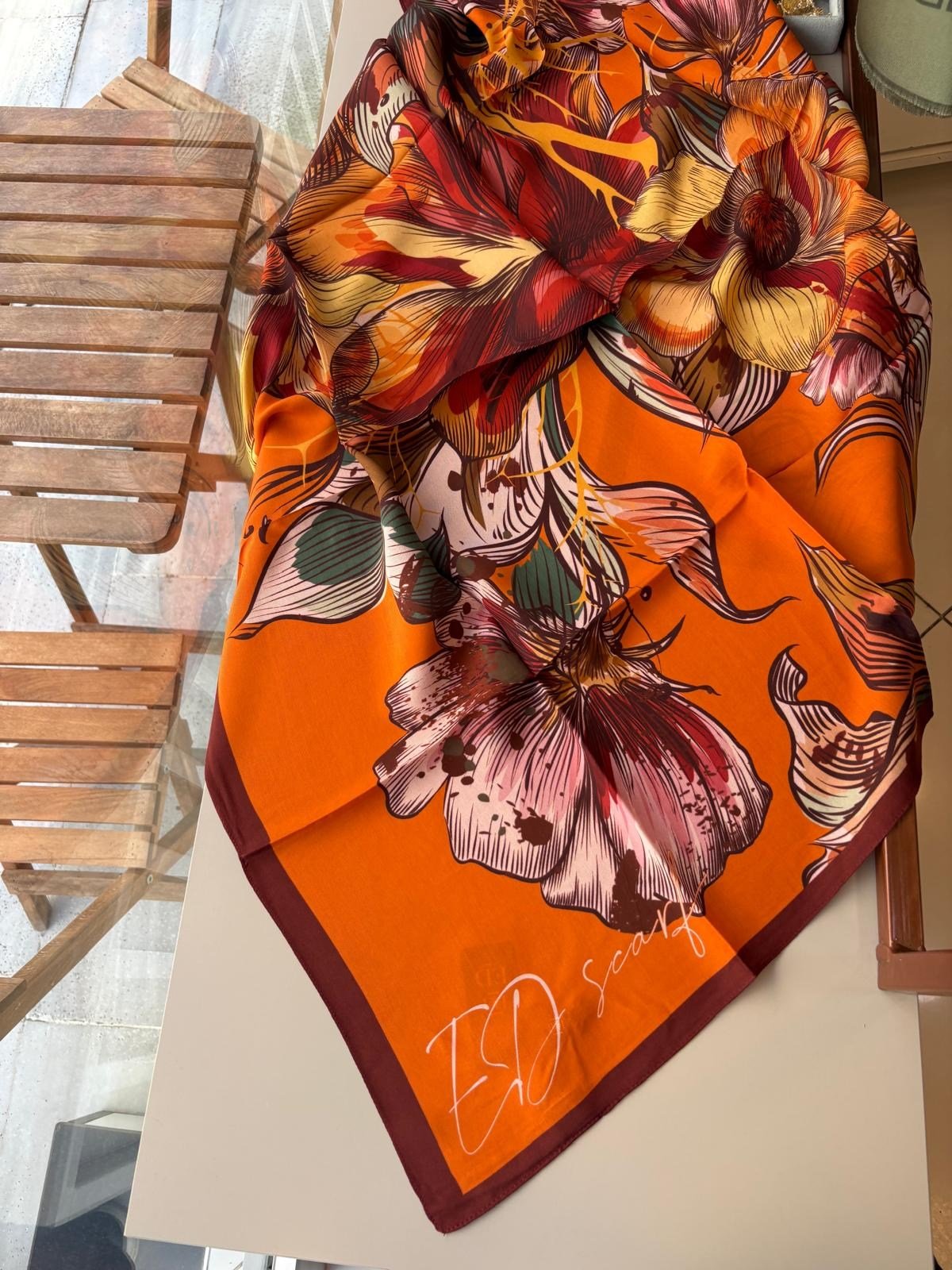 Ed Scarf  Viskon Esarp Turuncu