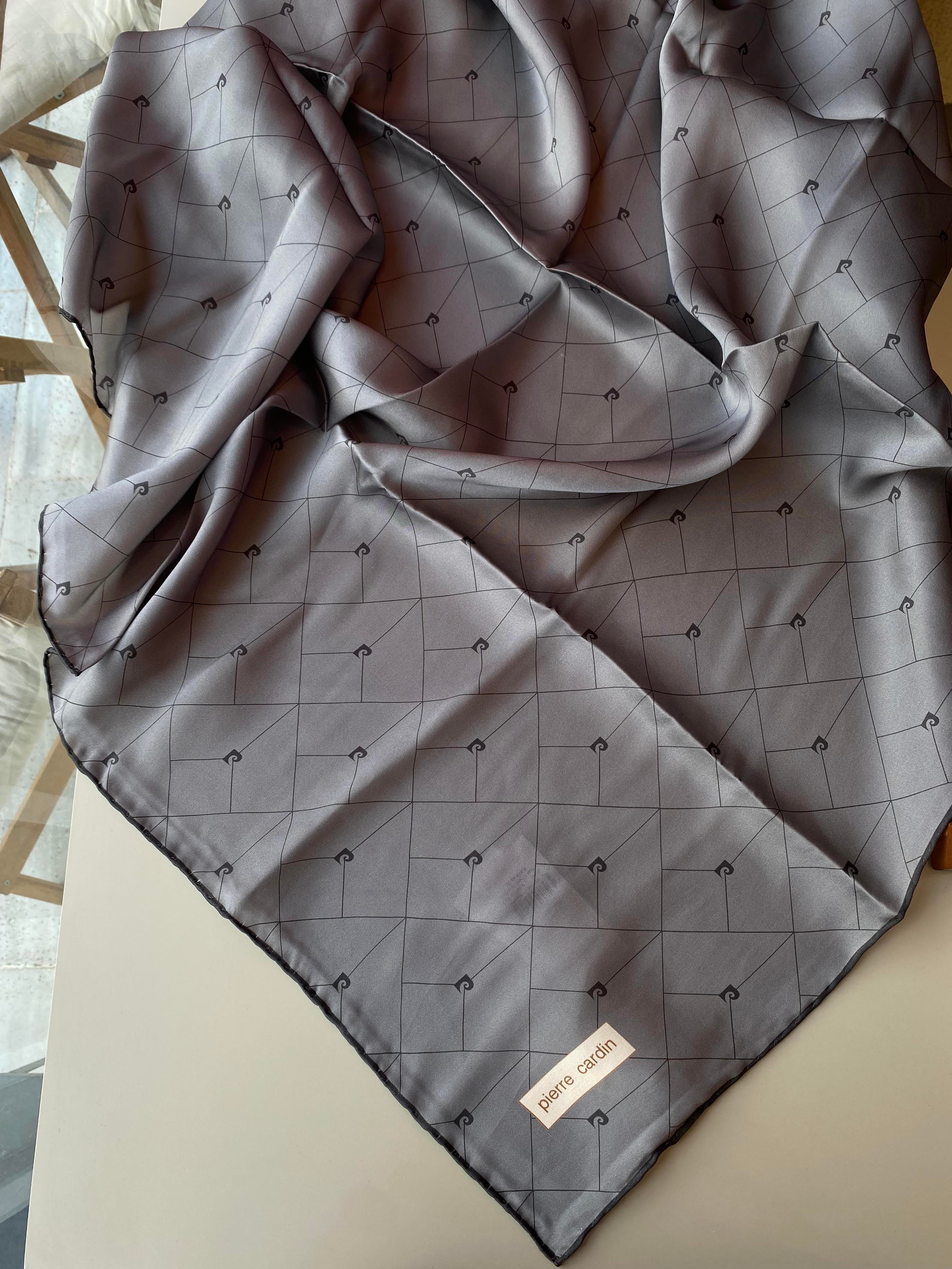 Pierre Cardin Sura İpek Eşarp Mavigri