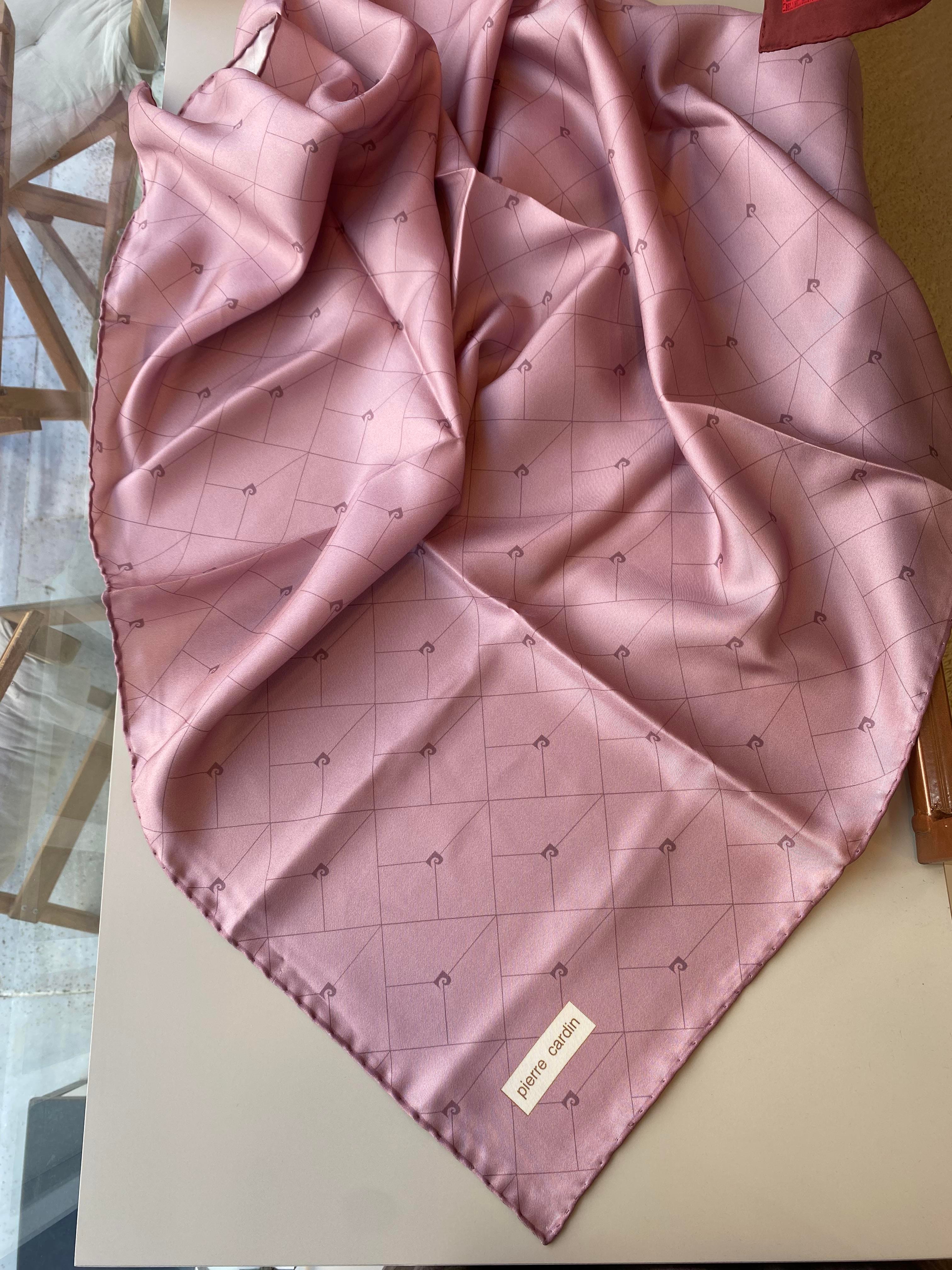 Pierre Cardin Tivil İpek Eşarp Pembe