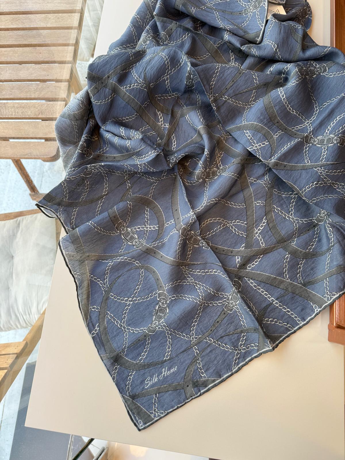 Silk Home Monare Tensel Eşarp İndigo
