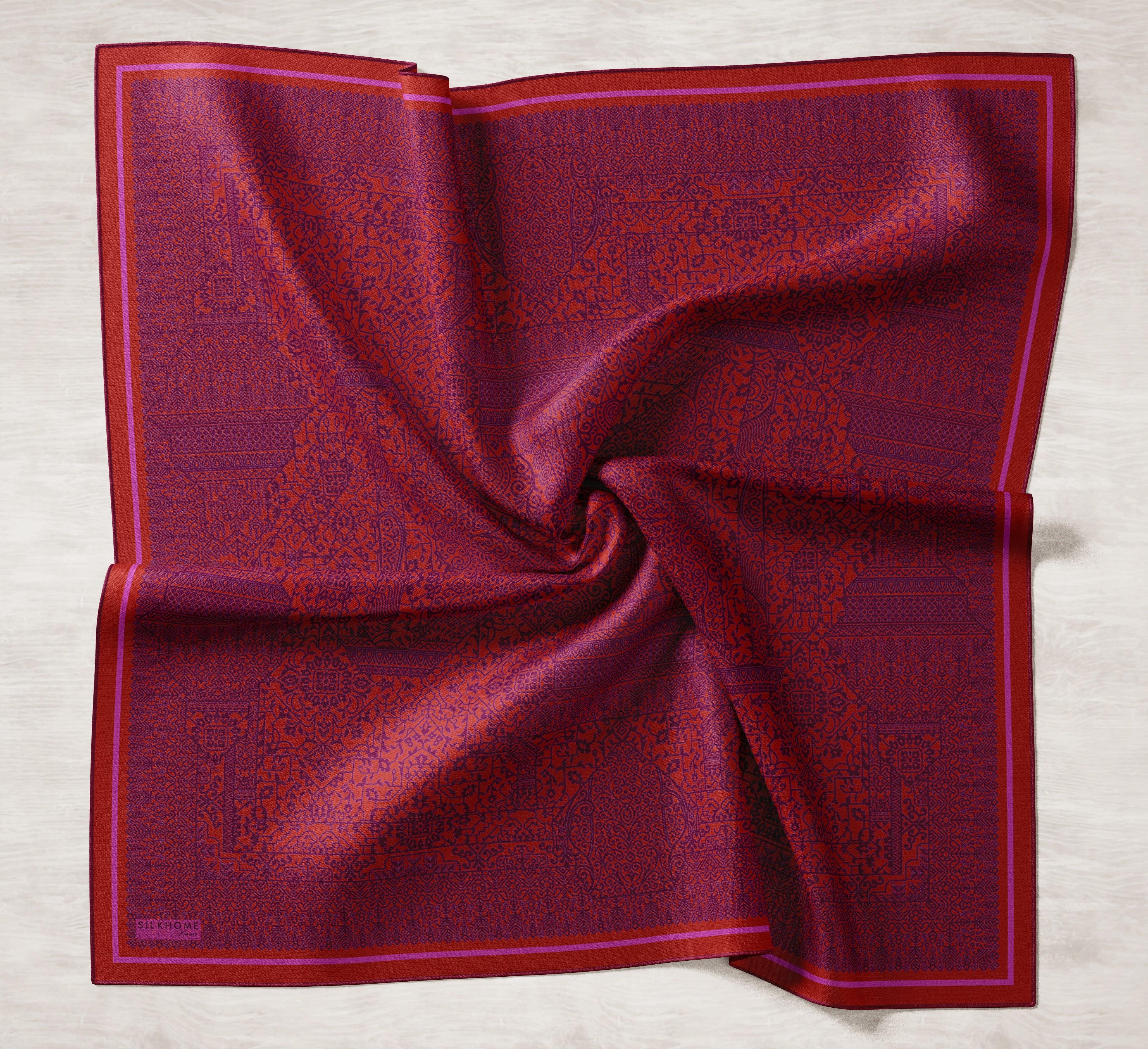Silk Home Monare Tensel Eşarp Kırmızı