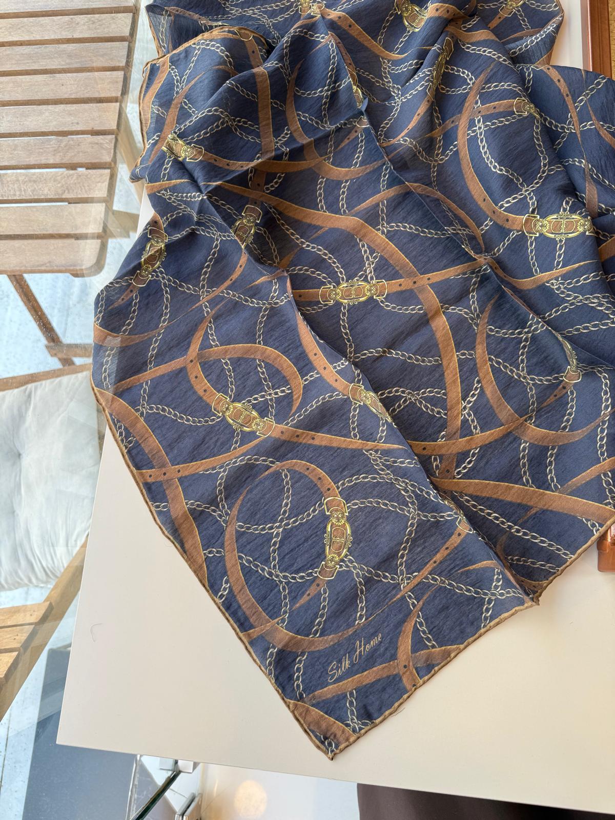 Silk Home Monare Tensel Eşarp Koyu Lacivert