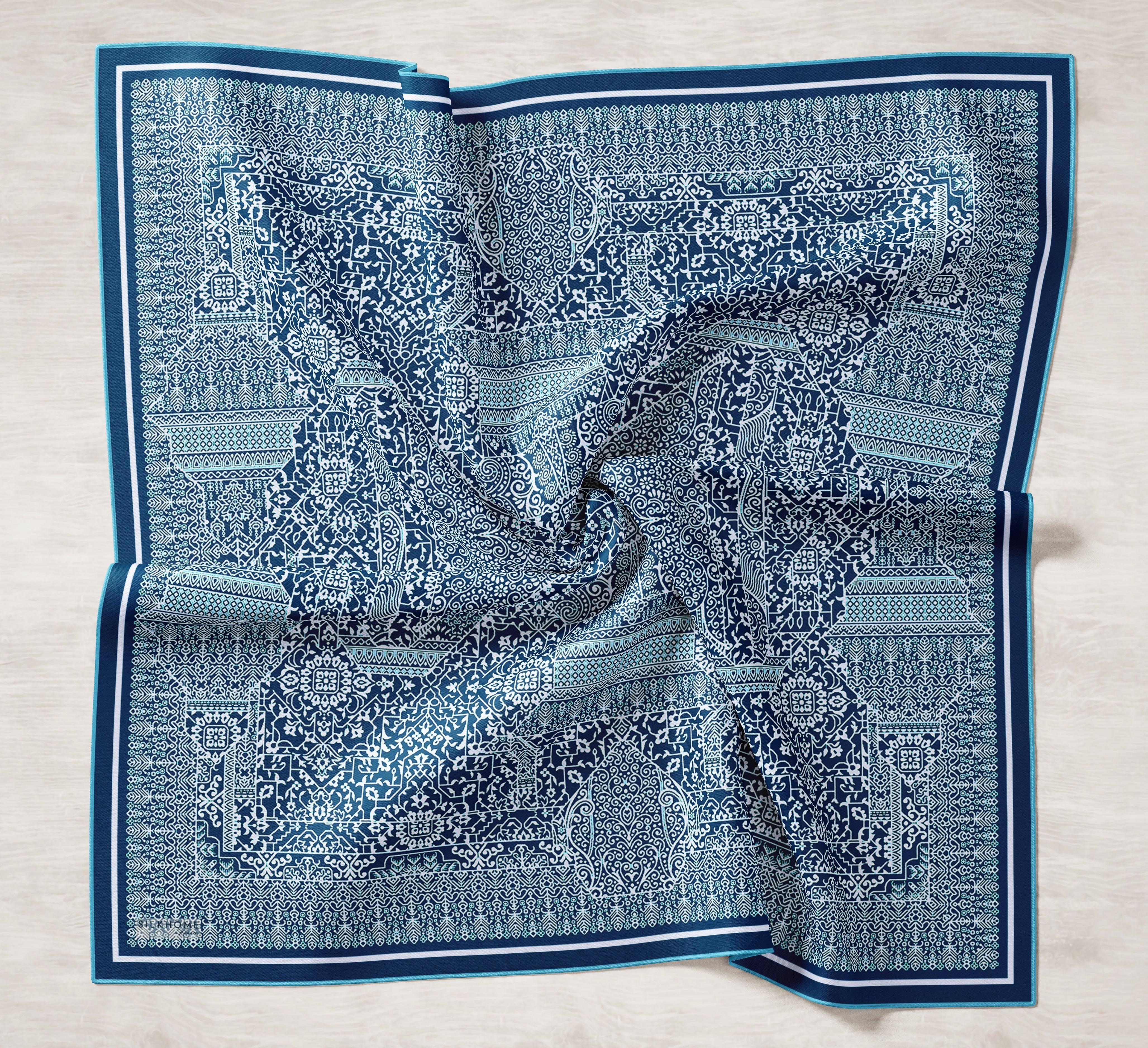 Silk Home Monare Tensel Eşarp Mavi