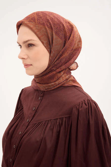 Silk Home Monare Tensel Eşarp Pas Rengi