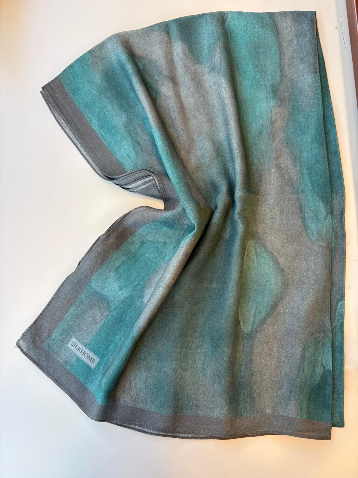 Silk Home Riva Şal Gri-Yeşil