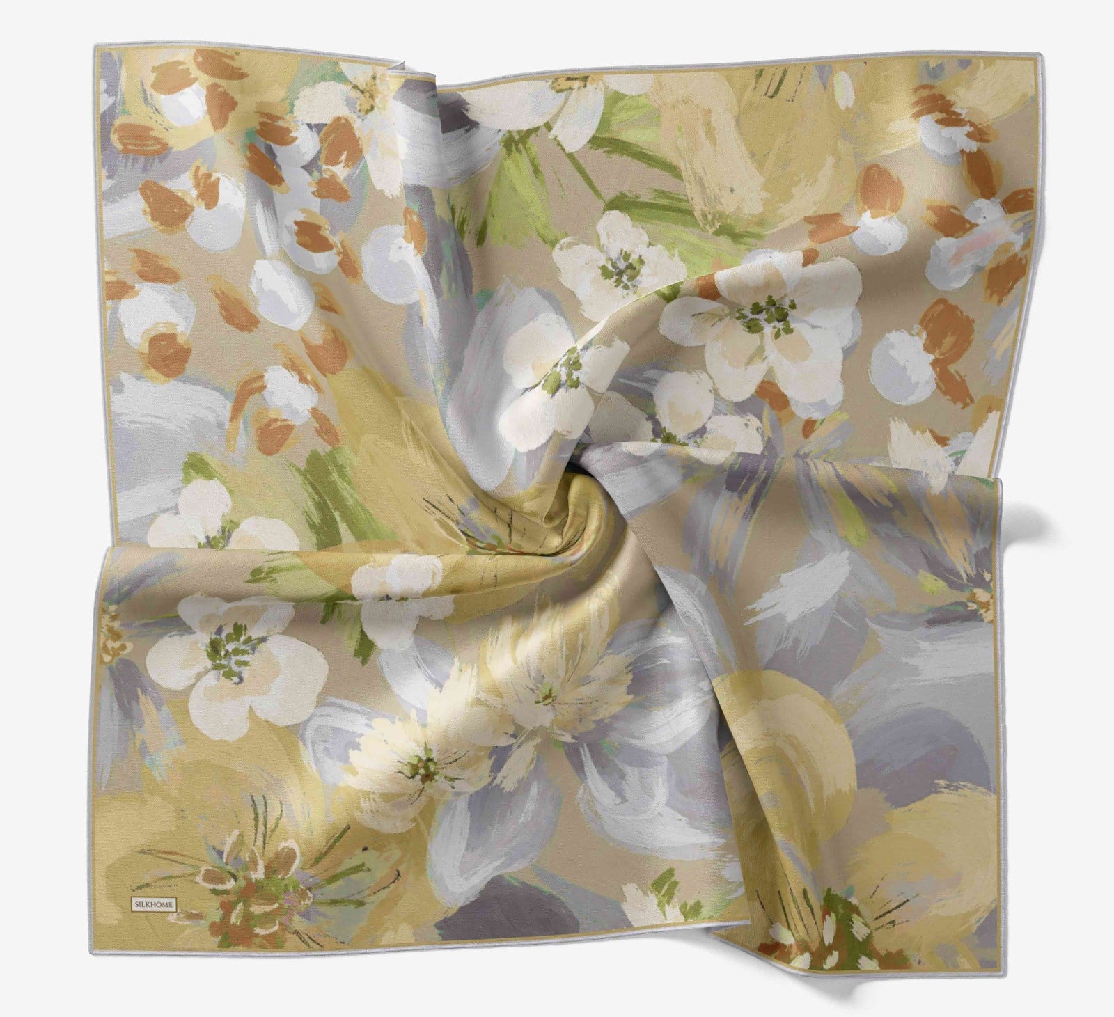 Silk Home Soft Eşarp Sarı-Gri