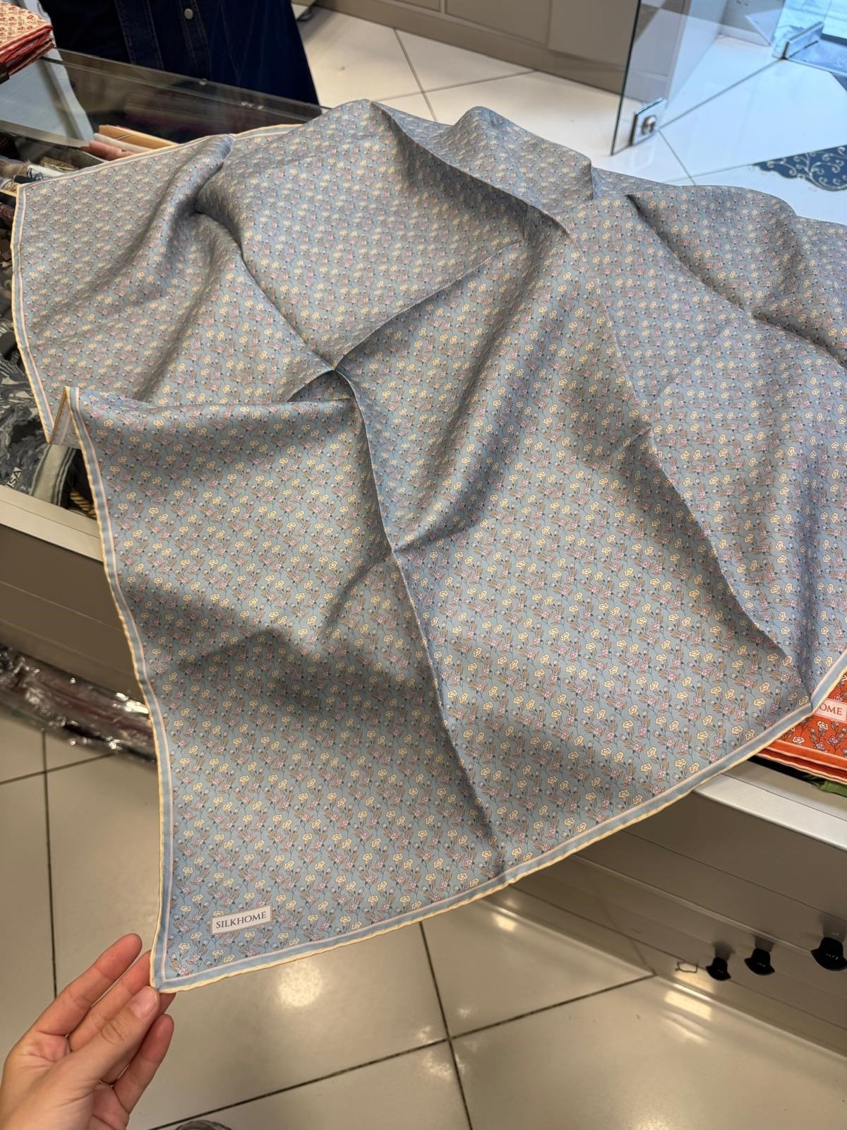 Silk Home Tivil İpek Eşarp Bebe Mavi 20